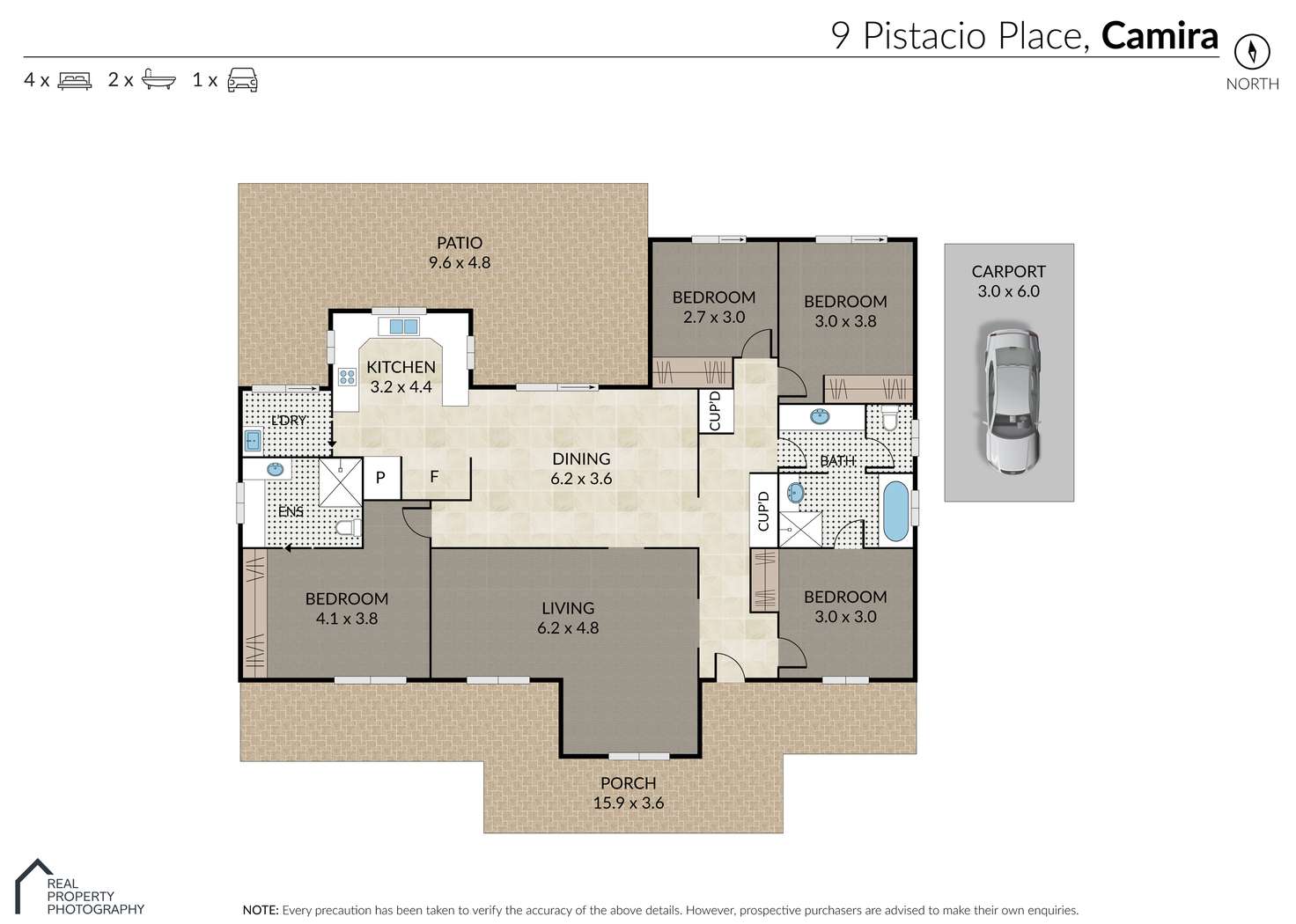 Floorplan of Homely house listing, 9 Pistachio Court, Camira QLD 4300