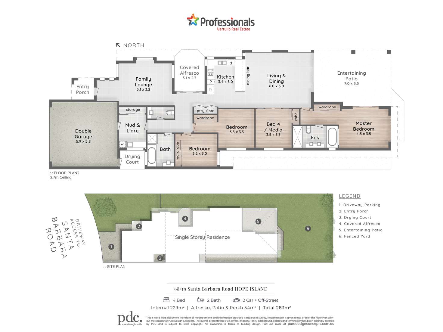 Floorplan of Homely house listing, 98/19 Santa Barbara Road, Hope Island QLD 4212