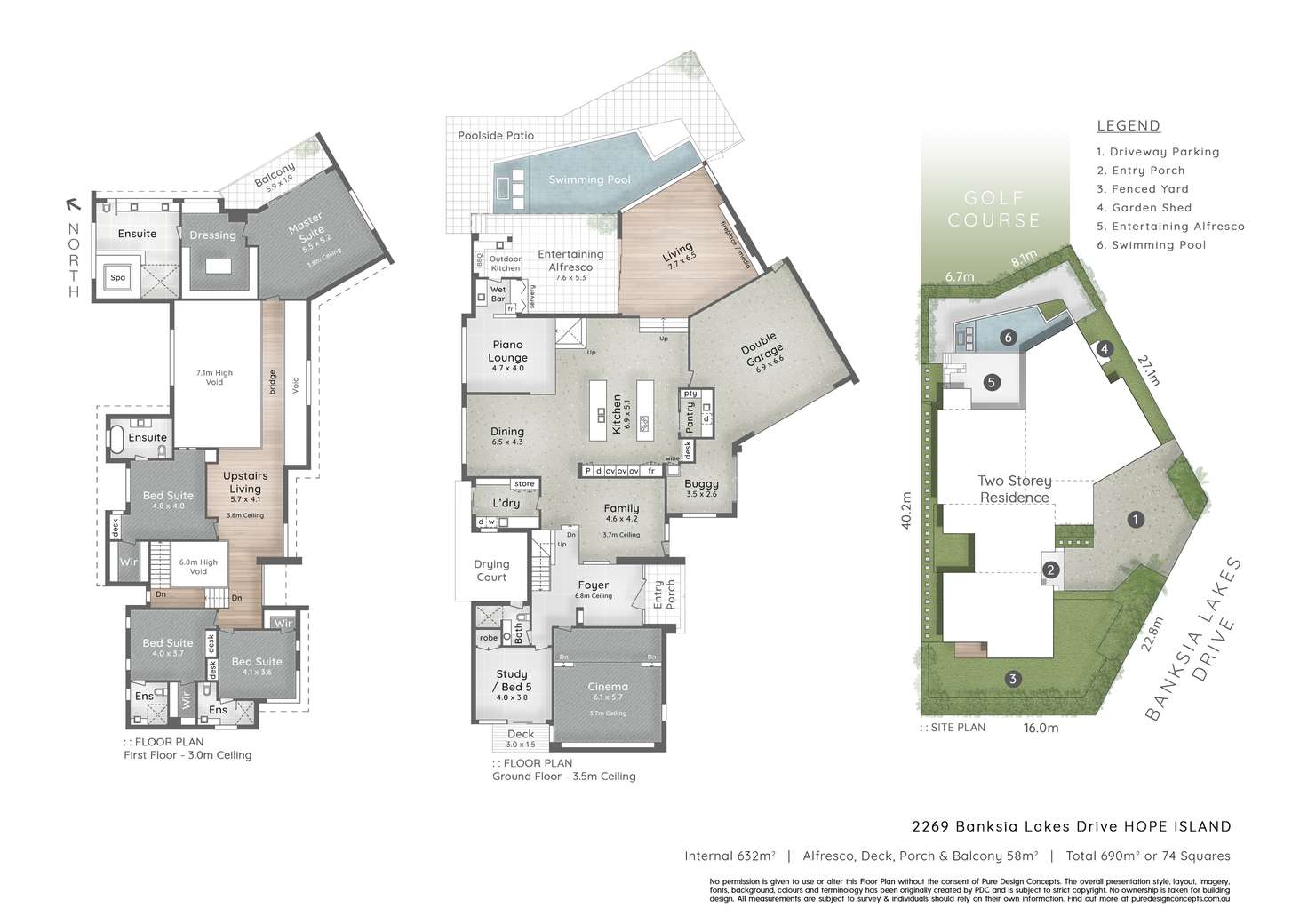 Floorplan of Homely house listing, 2269 Banksia Lakes Drive, Sanctuary Cove QLD 4212