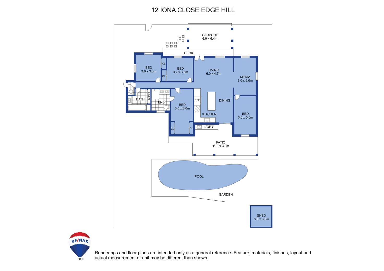 Floorplan of Homely house listing, 12 Iona Close, Edge Hill QLD 4870