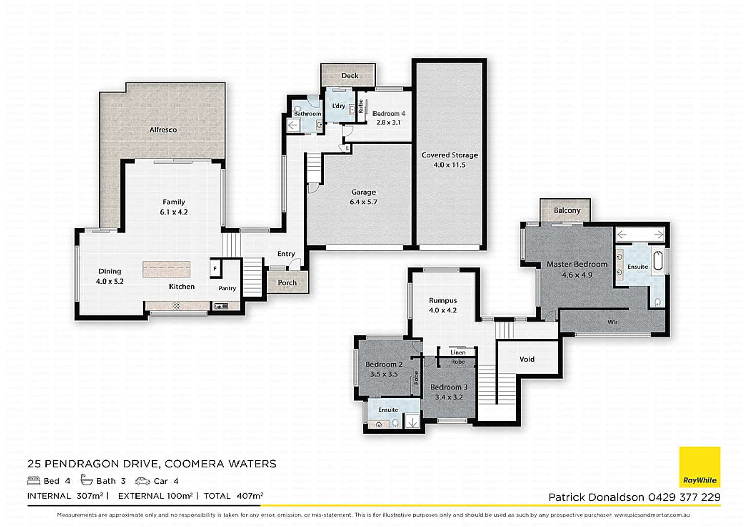 Floorplan of Homely house listing, 25 Pendragon Drive, Coomera Waters QLD 4209