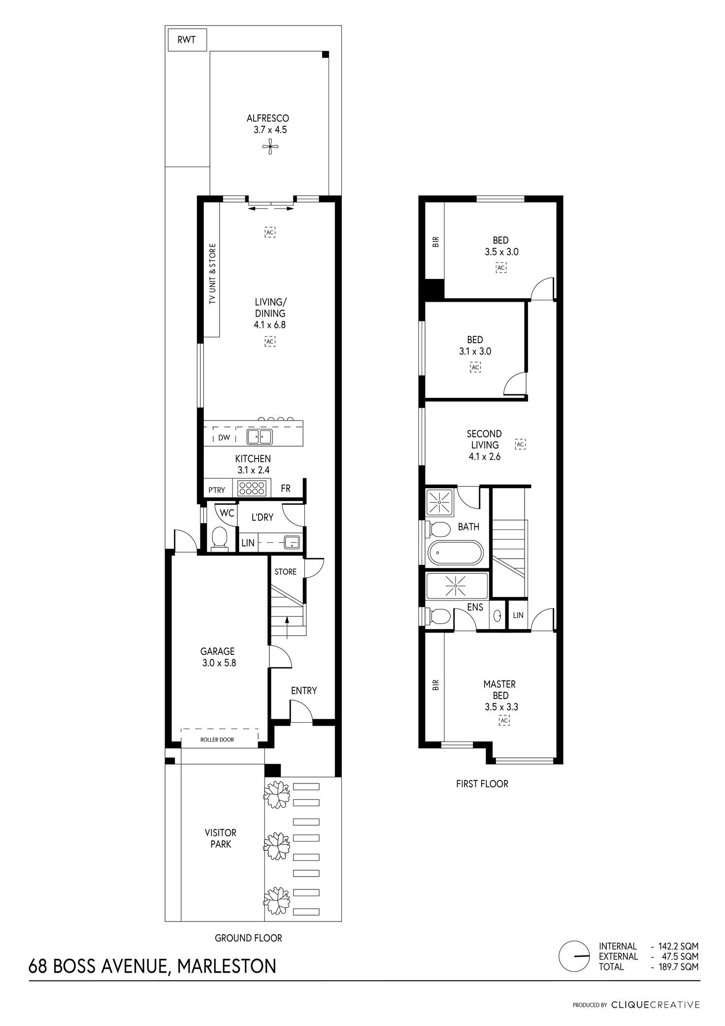 Floorplan of Homely house listing, 68 Boss Avenue, Marleston SA 5033