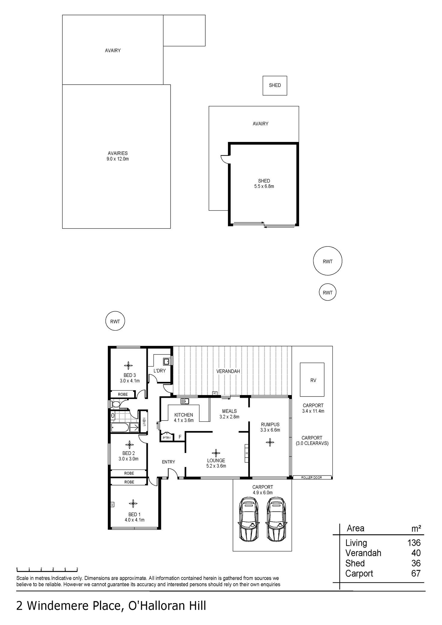Floorplan of Homely house listing, 2 Windemere Place, O'halloran Hill SA 5158