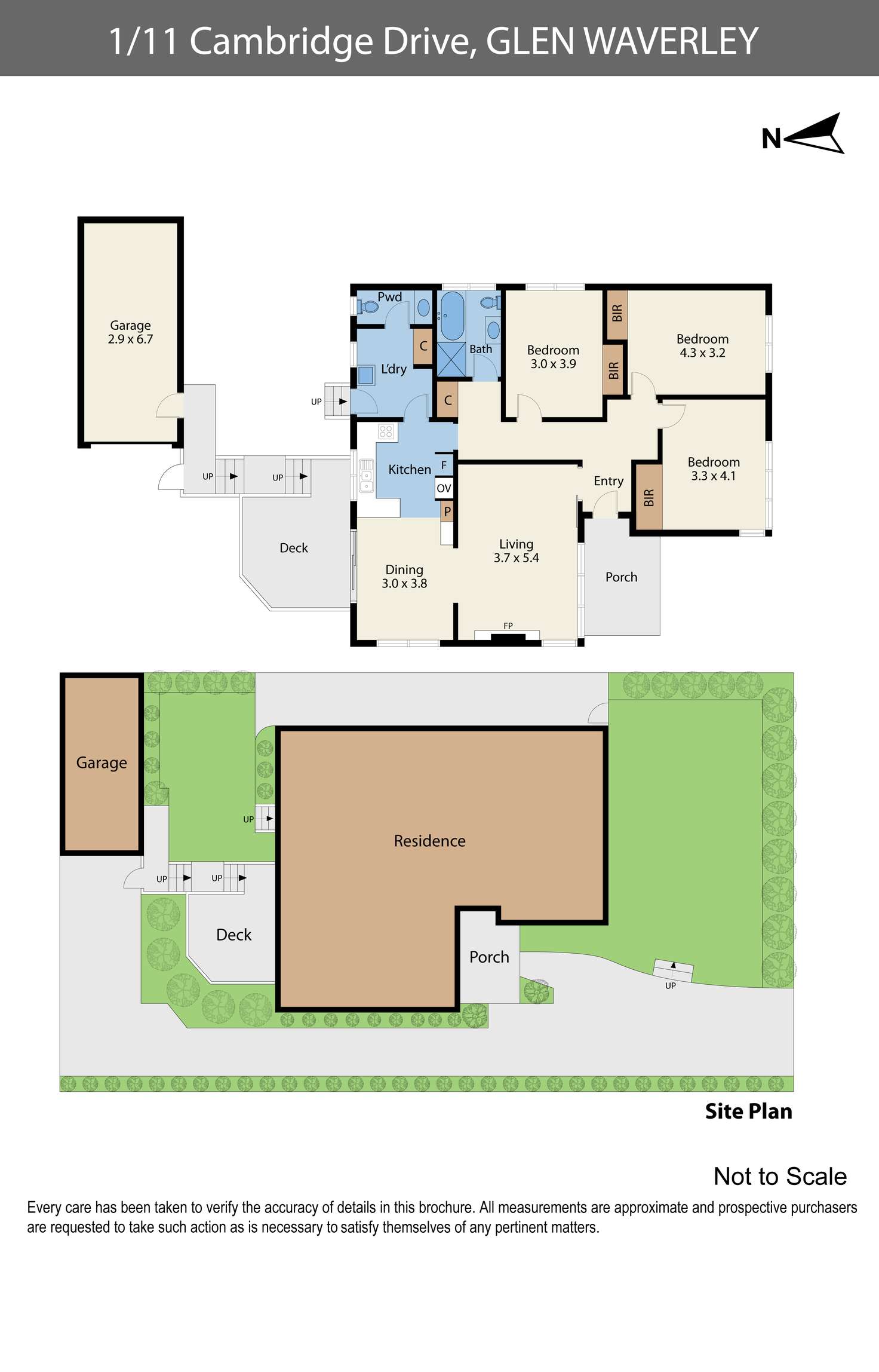 Floorplan of Homely unit listing, 1/11 Cambridge Drive, Glen Waverley VIC 3150