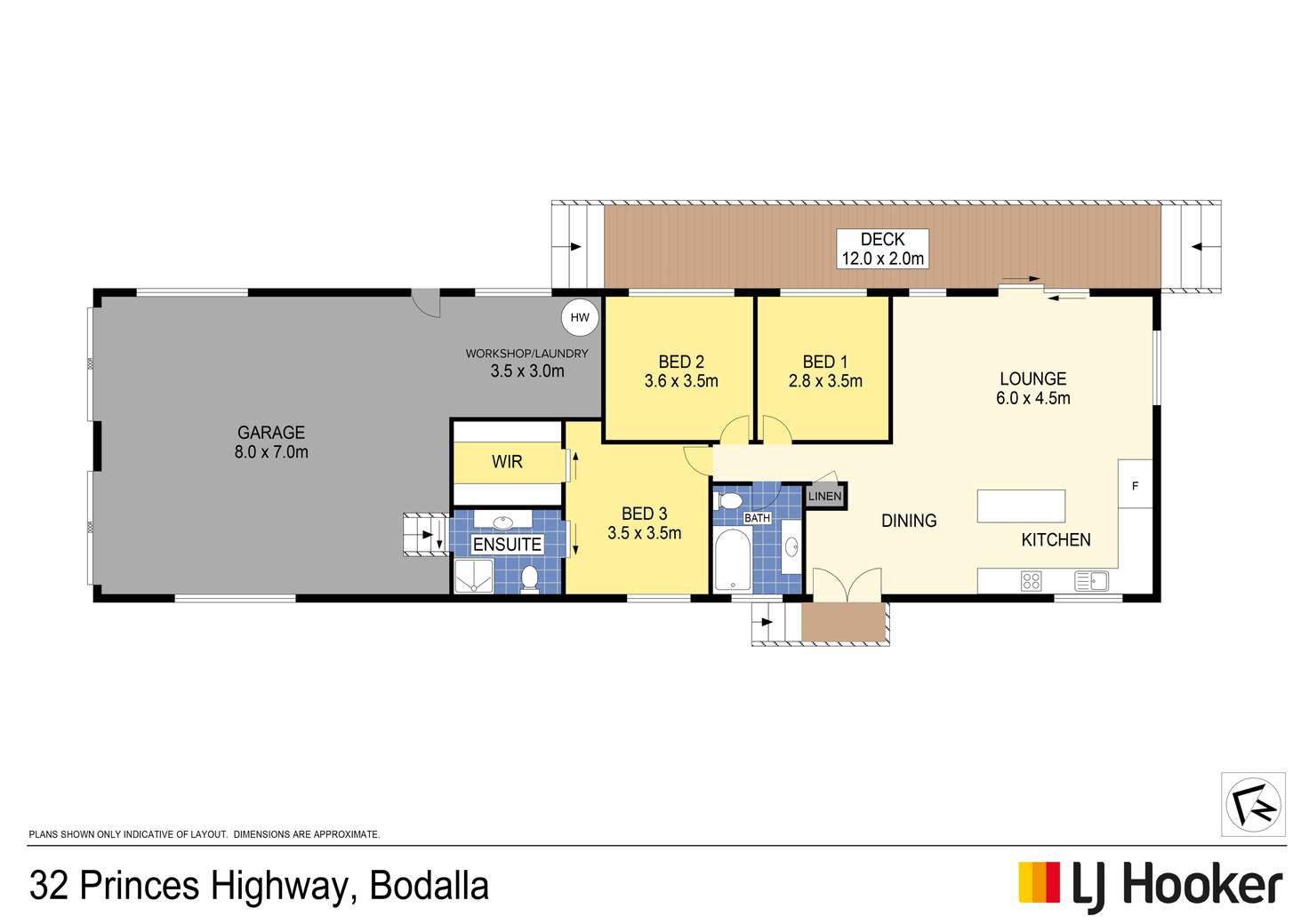 Floorplan of Homely house listing, 32 Princes Highway, Bodalla NSW 2545