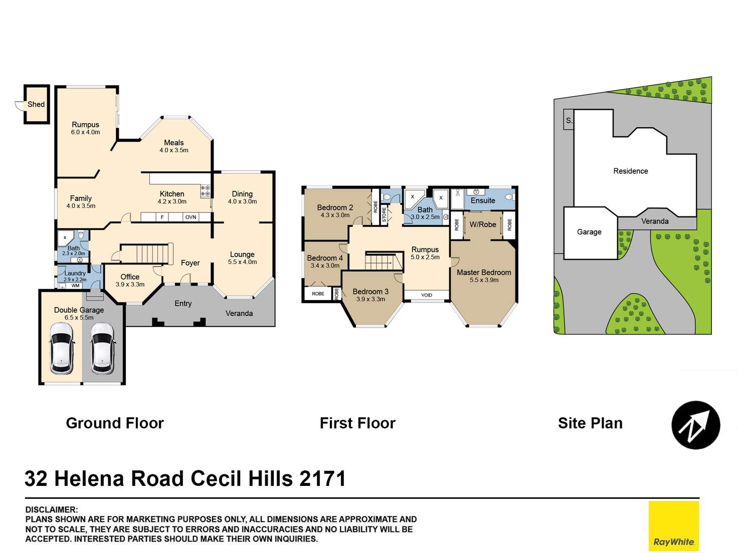 Floorplan of Homely house listing, 32 Helena Road, Cecil Hills NSW 2171