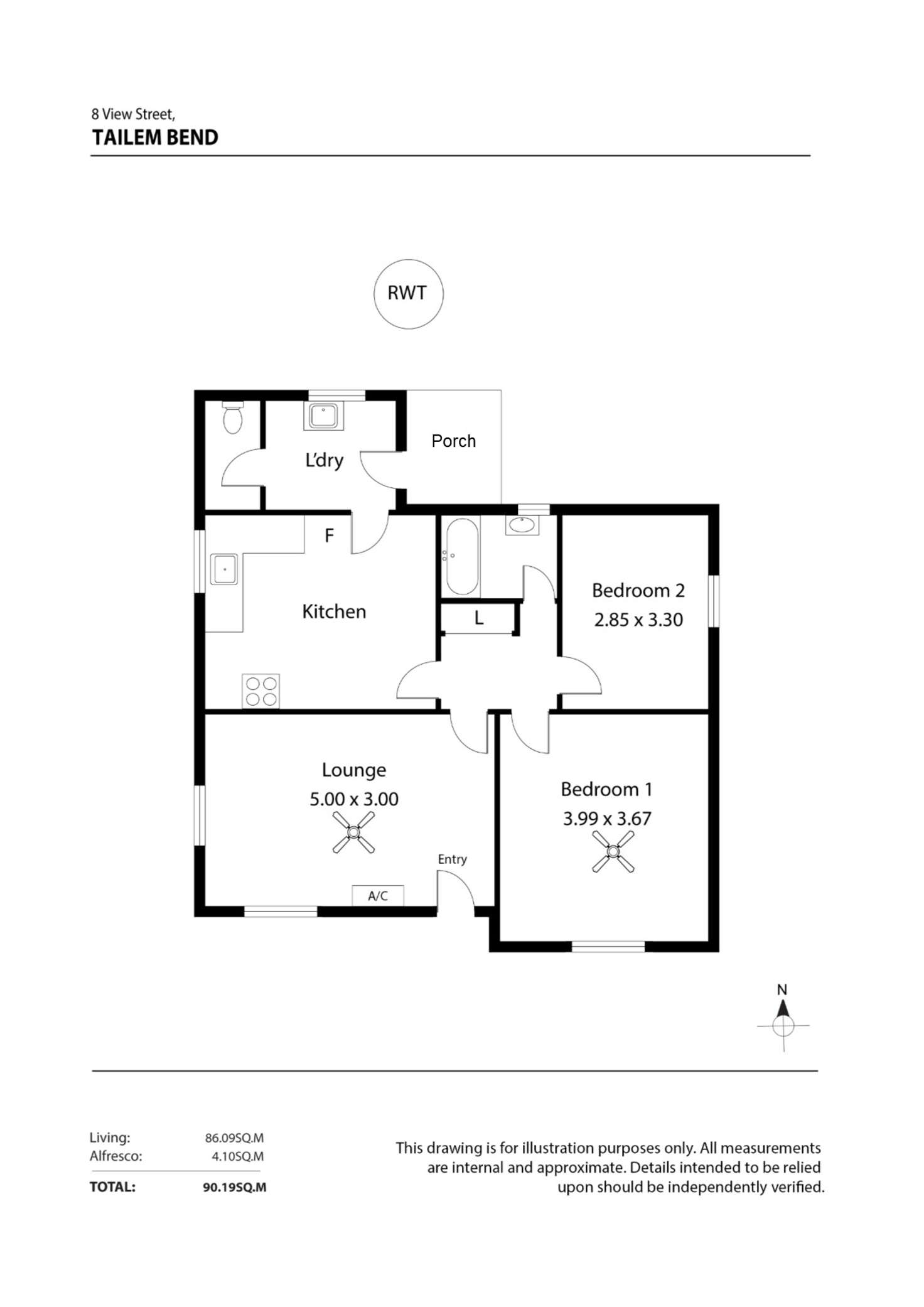 Floorplan of Homely house listing, 8 View Street, Tailem Bend SA 5260