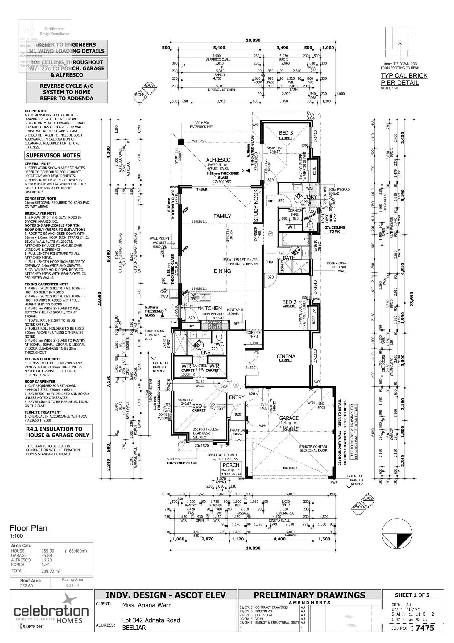 Floorplan of Homely house listing, 12 Adnata Road, Beeliar WA 6164