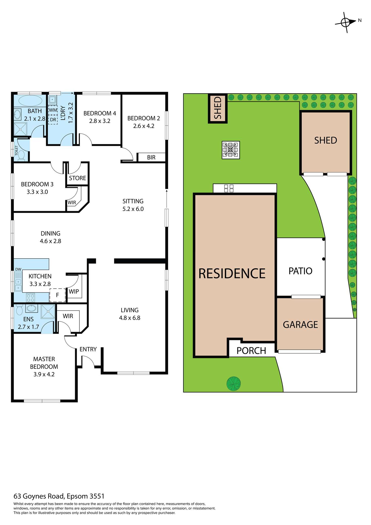 Floorplan of Homely house listing, 63 Goynes Road, Epsom VIC 3551