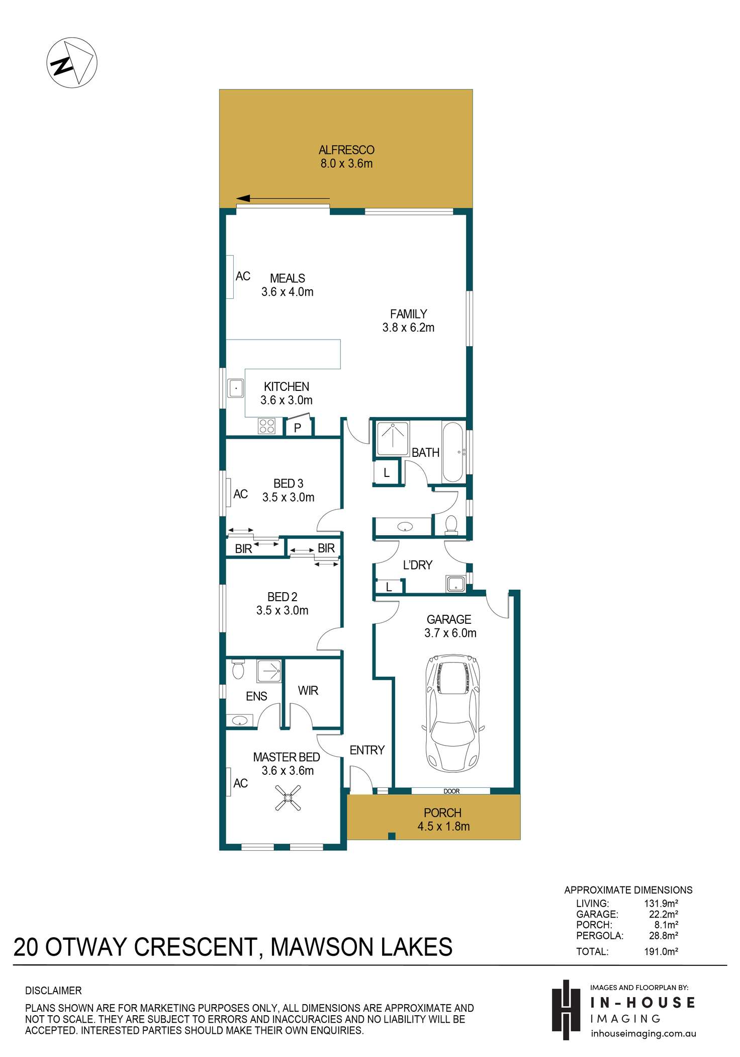 Floorplan of Homely house listing, 20 Otway Crescent, Mawson Lakes SA 5095