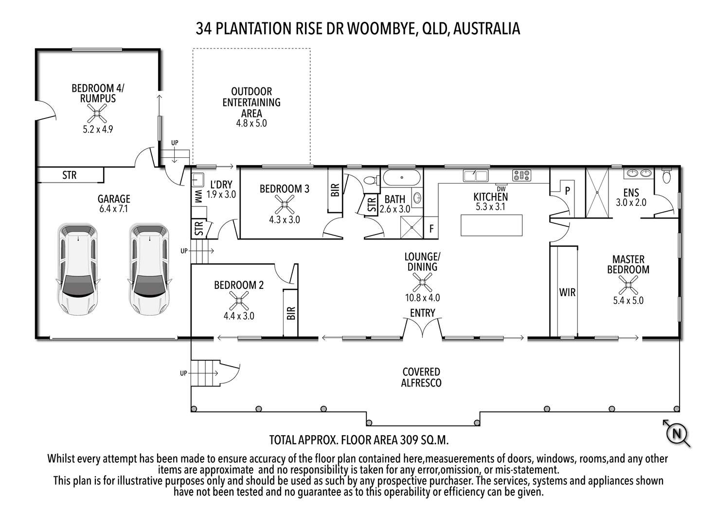Floorplan of Homely house listing, 34 Plantation Rise Drive, Woombye QLD 4559