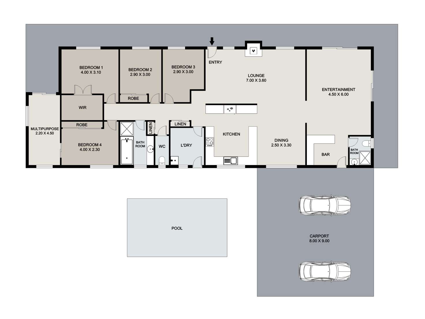 Floorplan of Homely house listing, 17 Milford Court, Eatons Hill QLD 4037