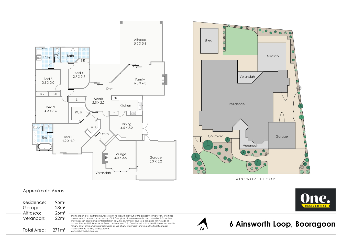 Floorplan of Homely house listing, 6 Ainsworth Loop, Booragoon WA 6154