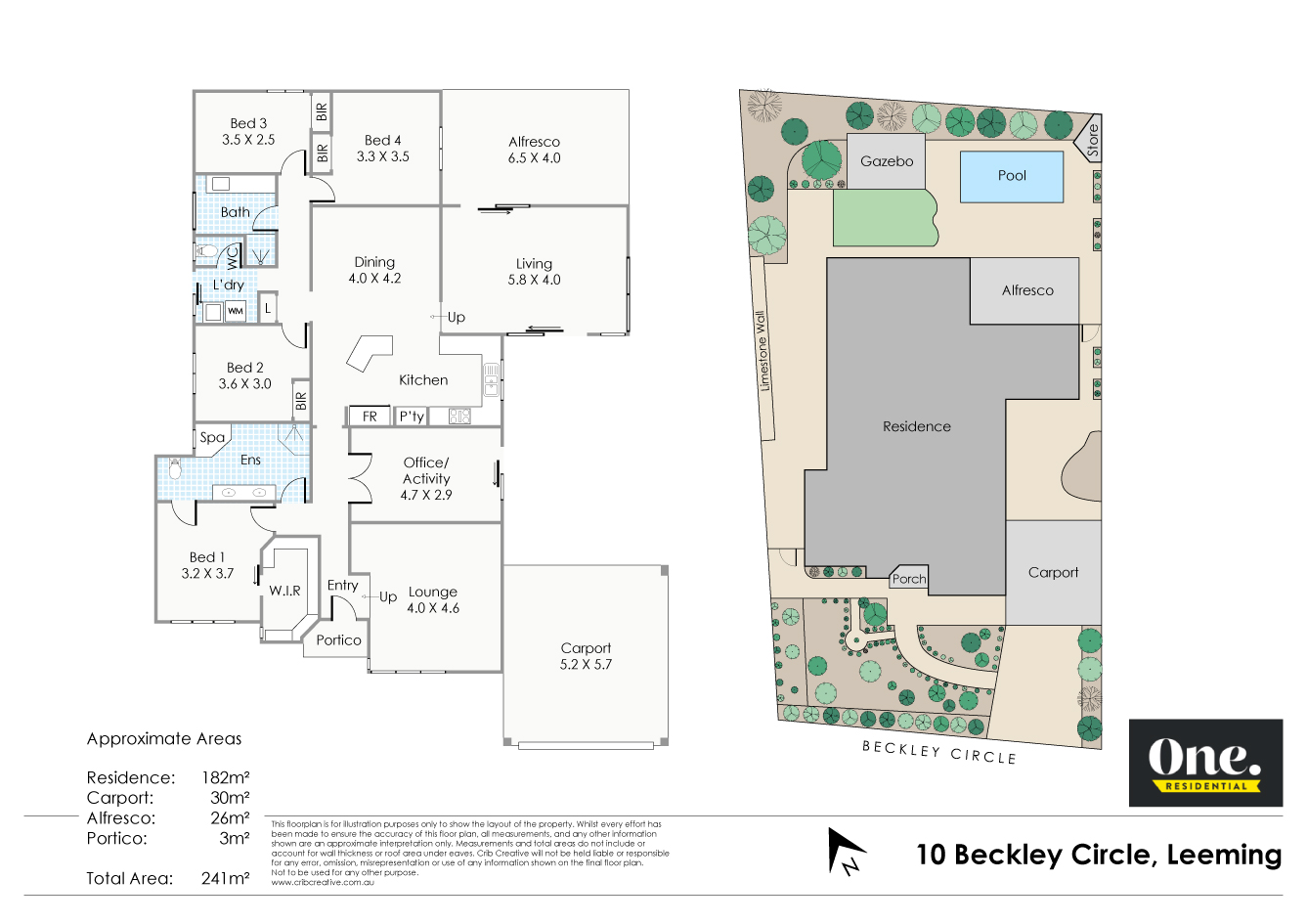 Floorplan of Homely house listing, 10 Beckley Circle, Leeming WA 6149