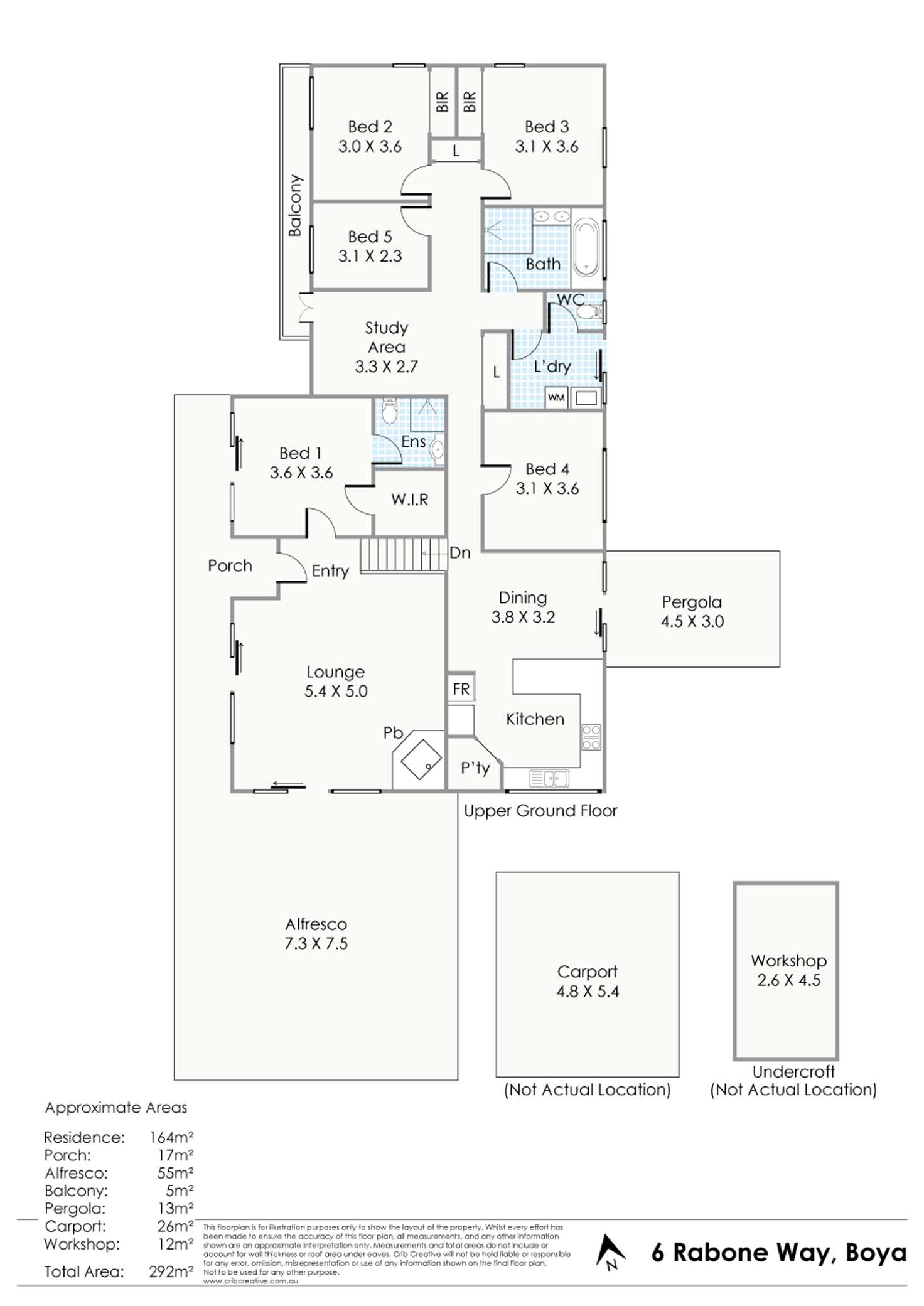 Floorplan of Homely house listing, 6 Rabone Way, Boya WA 6056