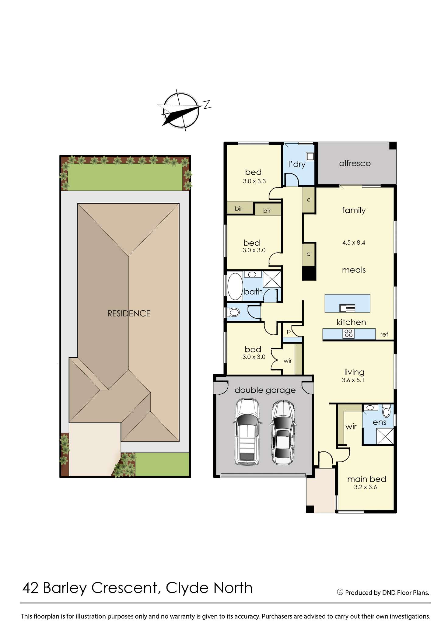 Floorplan of Homely house listing, 42 Barley Crescent, Clyde North VIC 3978