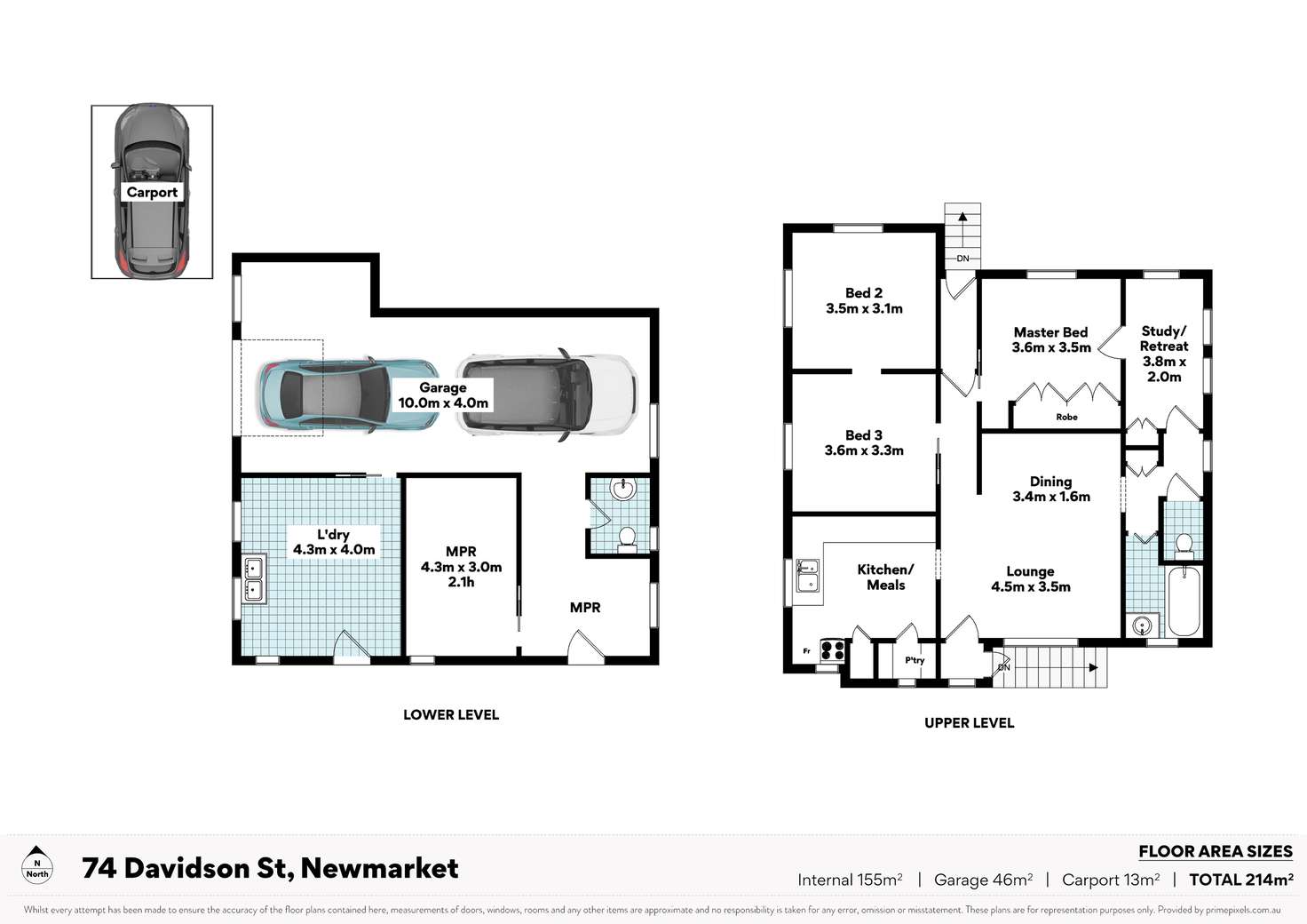 Floorplan of Homely house listing, 74 Davidson Street, Newmarket QLD 4051