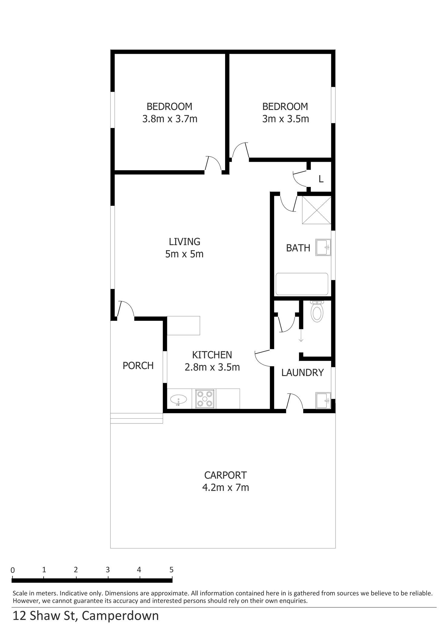 Floorplan of Homely house listing, 12 Shaw Street, Camperdown VIC 3260