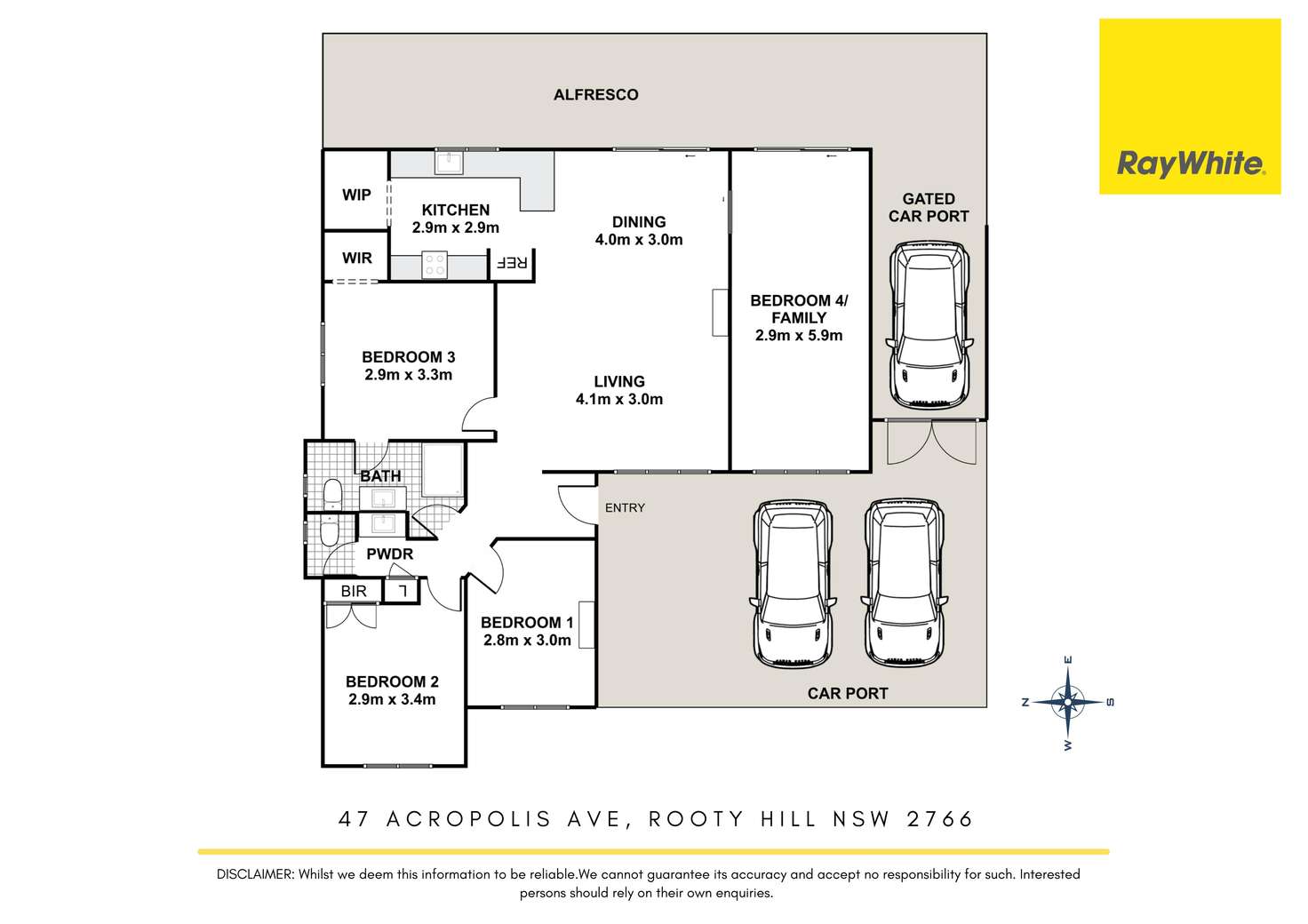 Floorplan of Homely house listing, 47 Acropolis Avenue, Rooty Hill NSW 2766