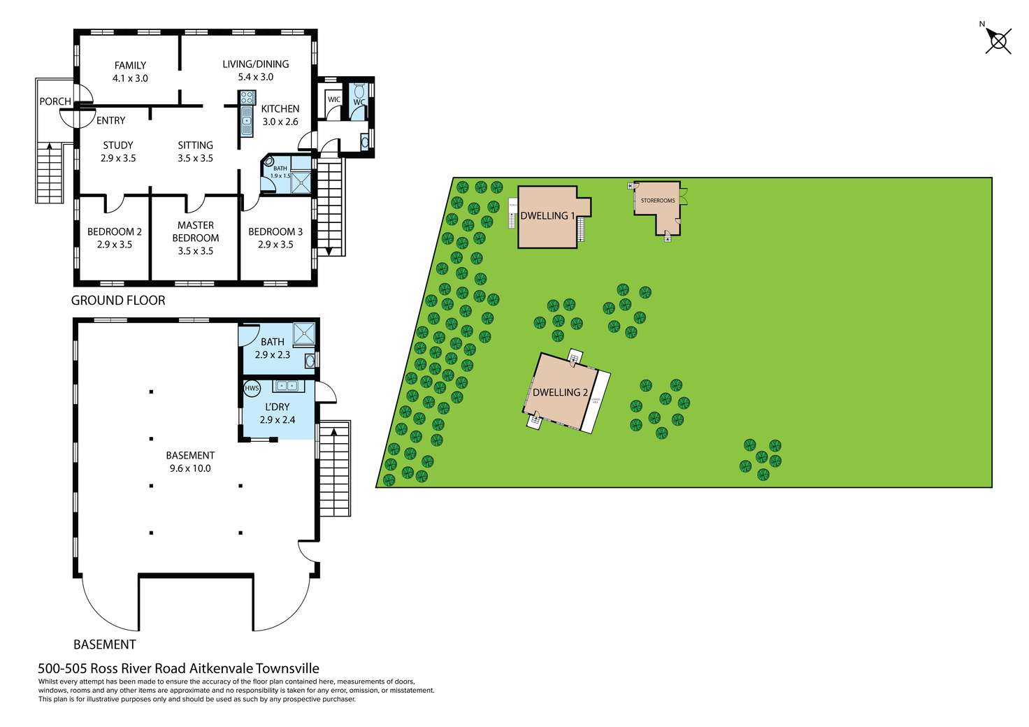 Floorplan of Homely house listing, 500-504 Ross River Road, Cranbrook QLD 4814