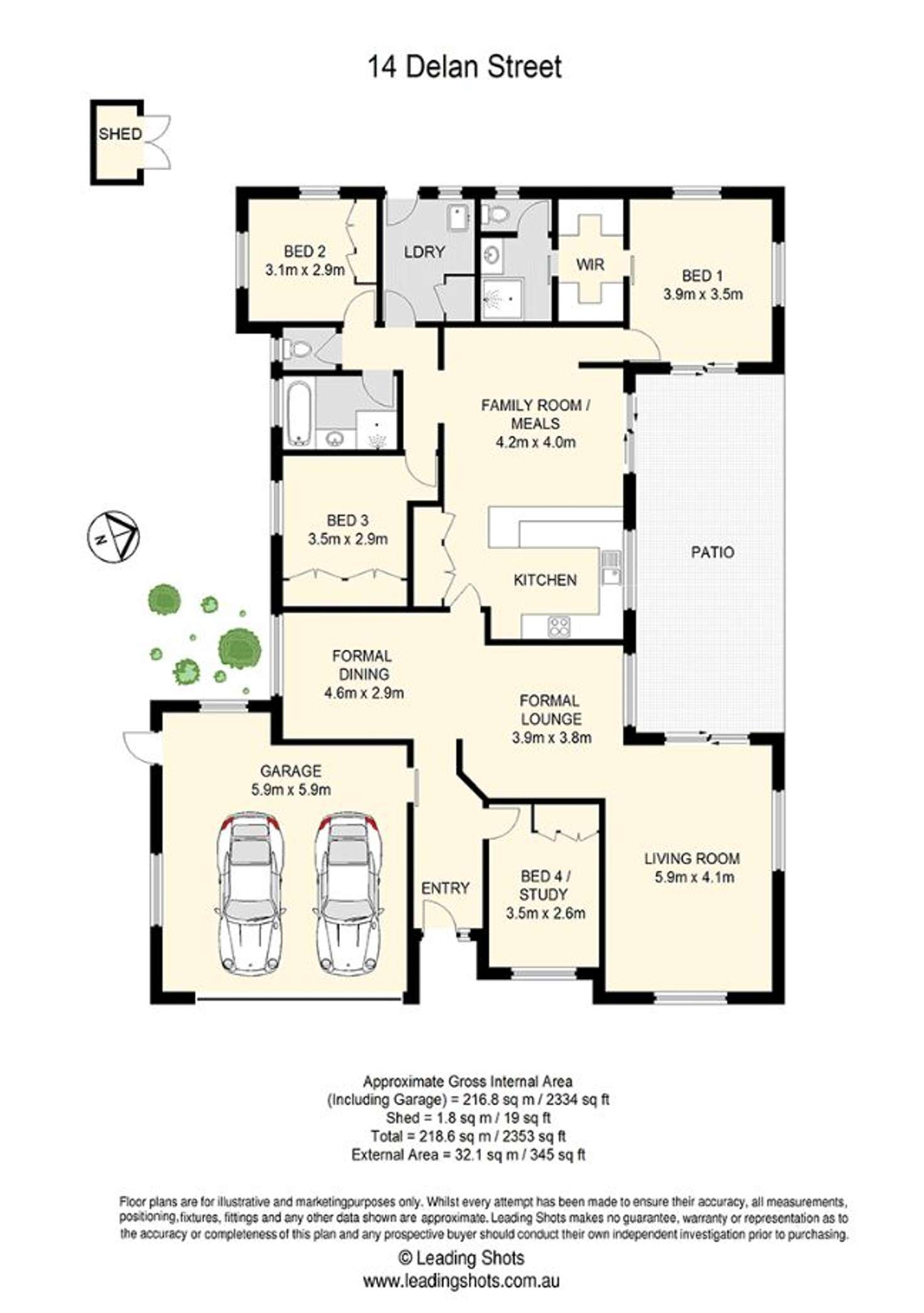 Floorplan of Homely house listing, 14 Delan Street, Chermside West QLD 4032