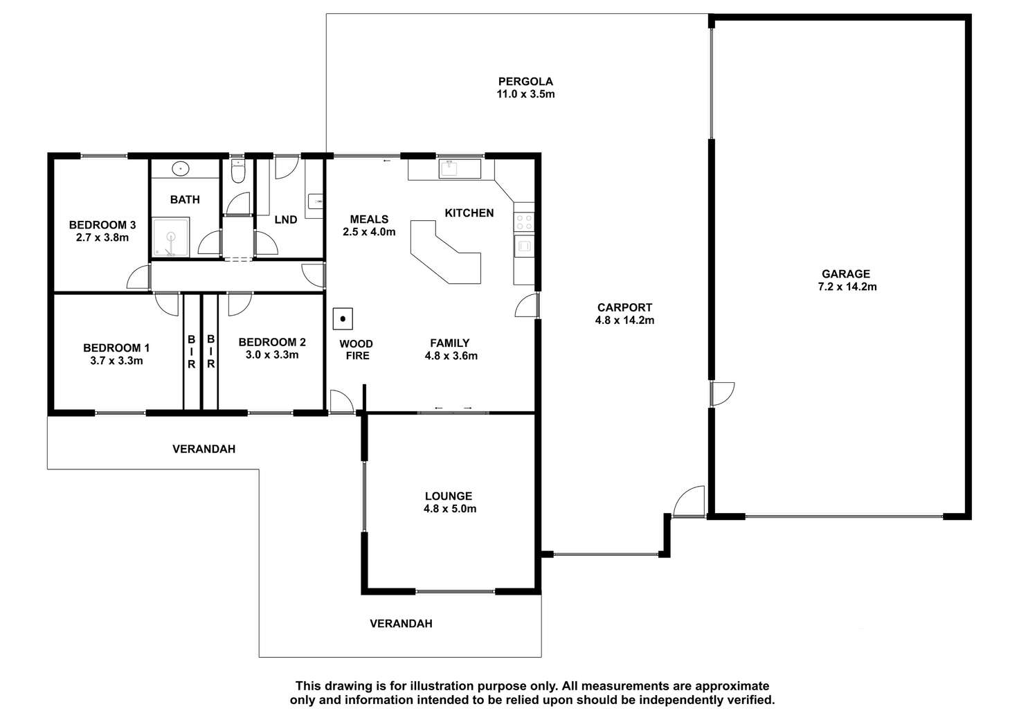 Floorplan of Homely house listing, 1 Alexander Street, Tarpeena SA 5277