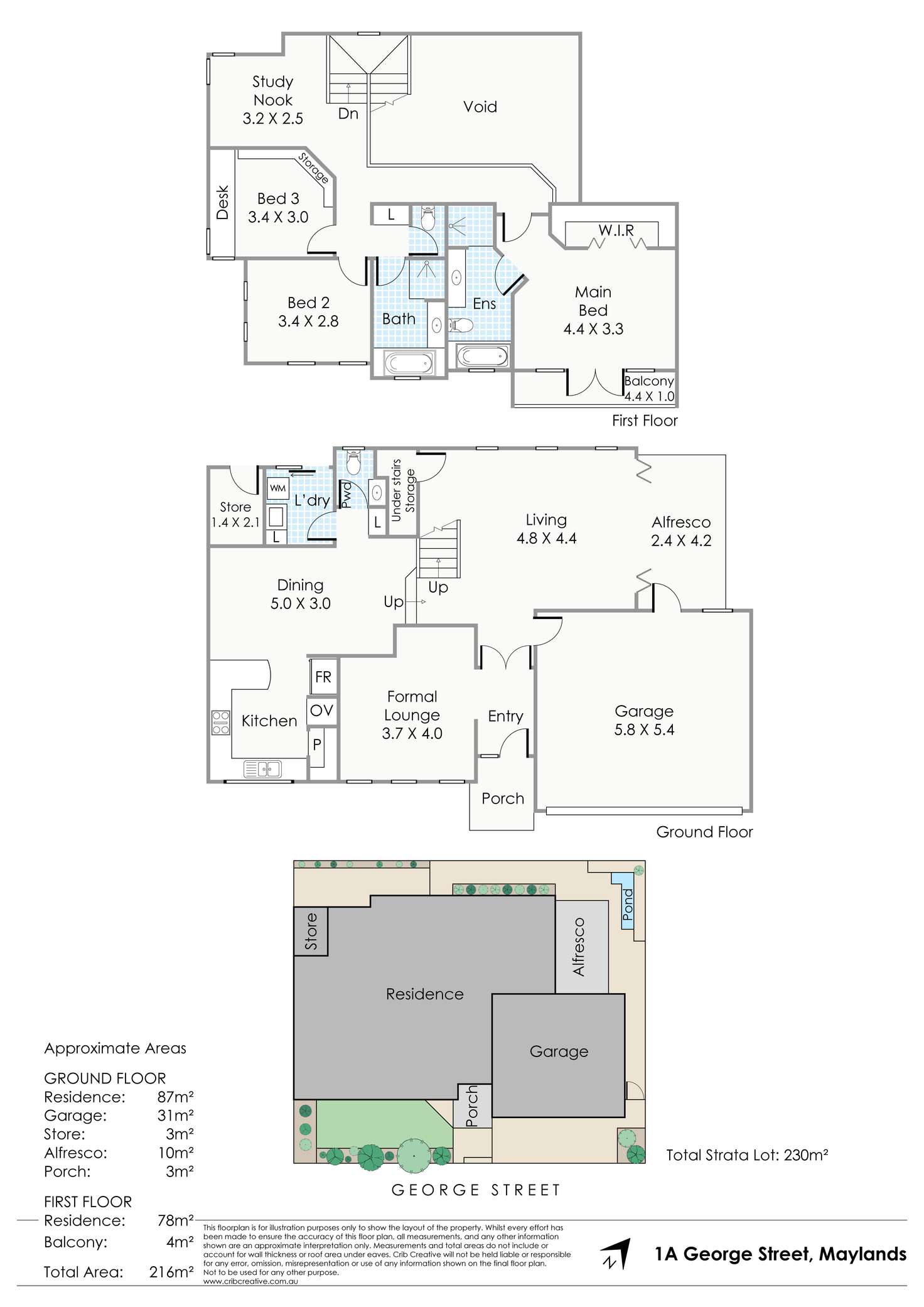 Floorplan of Homely house listing, 1A George Street, Maylands WA 6051