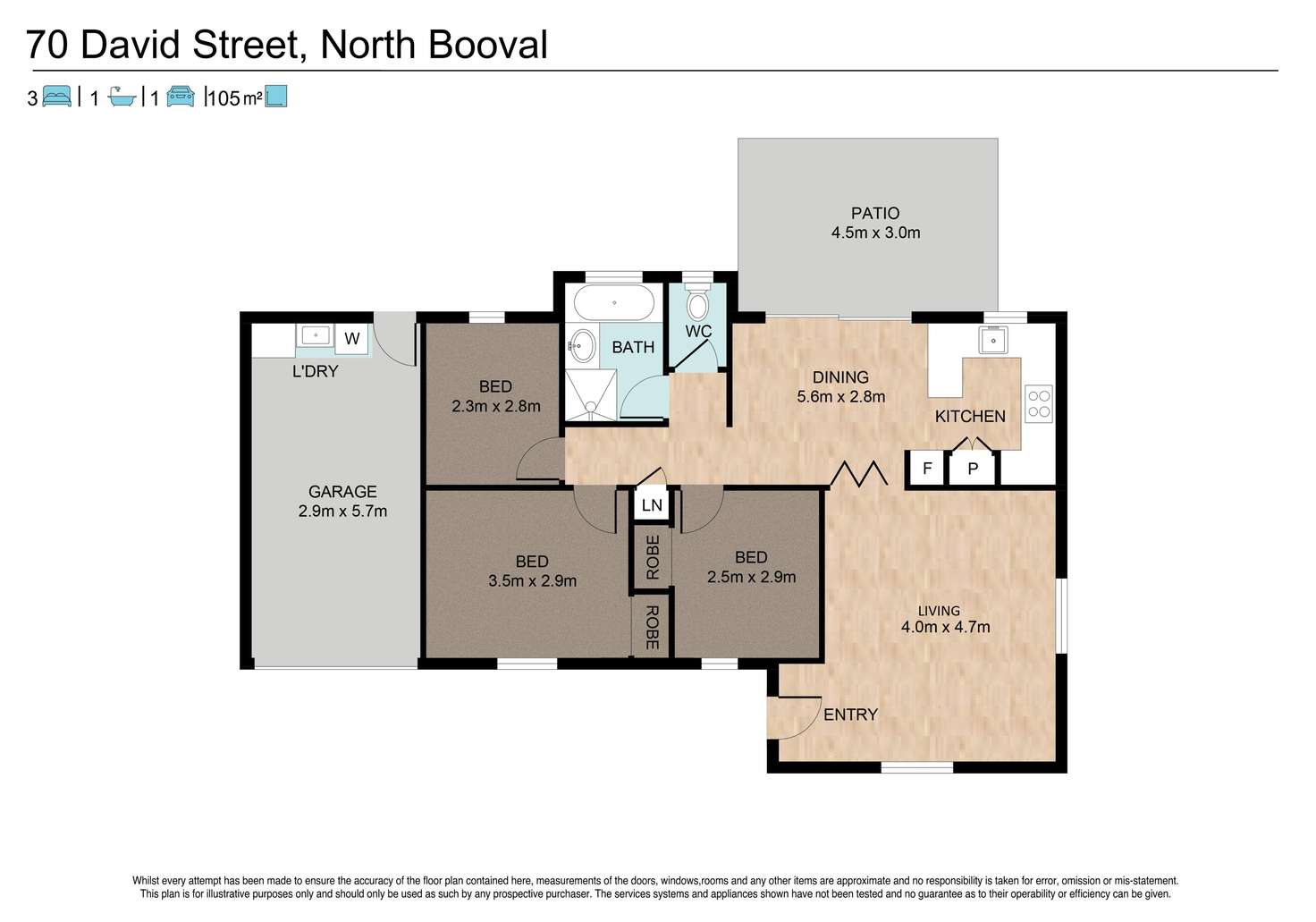 Floorplan of Homely house listing, 70 David Street, North Booval QLD 4304