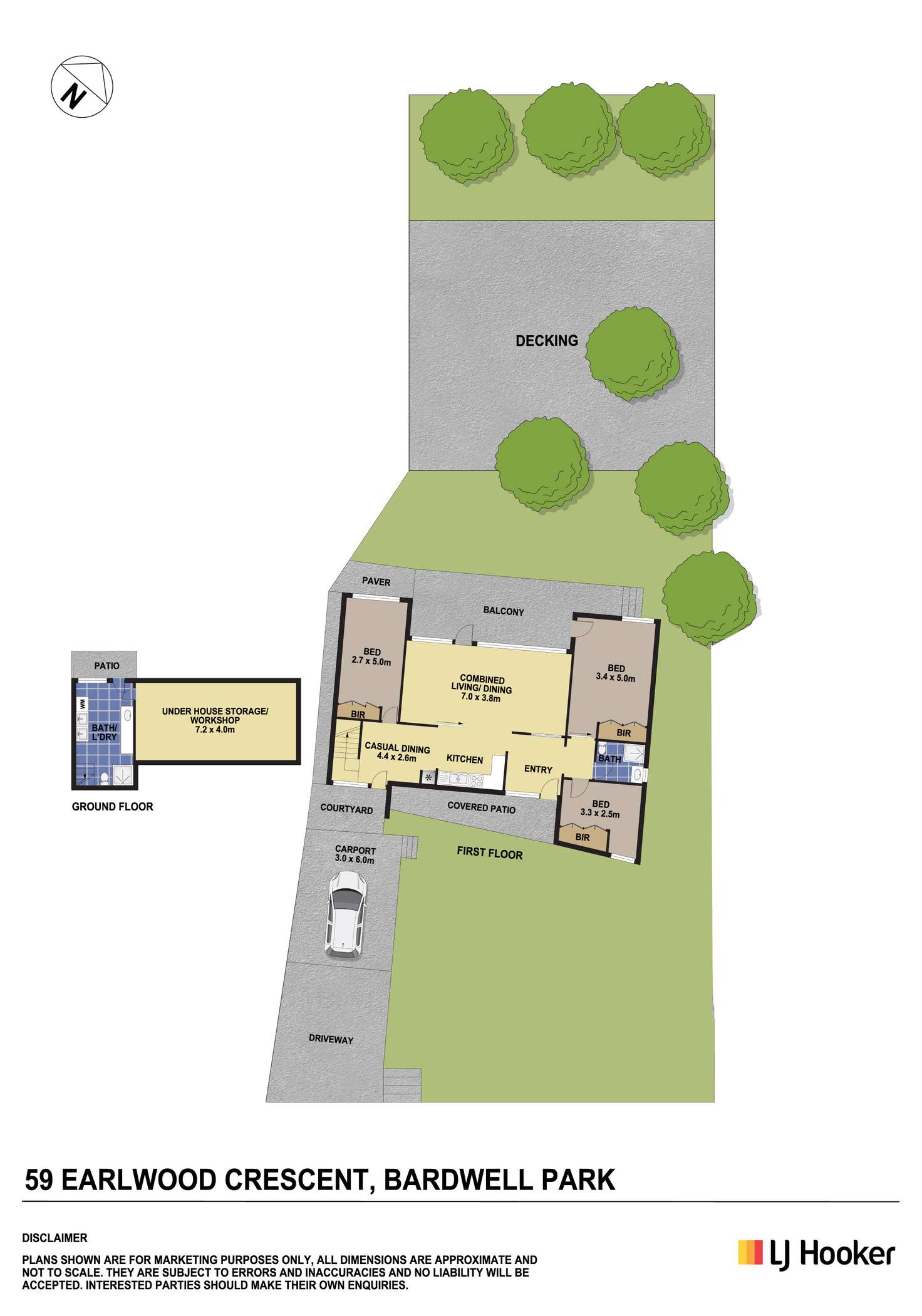 Floorplan of Homely house listing, 59 Earlwood Crescent, Bardwell Park NSW 2207