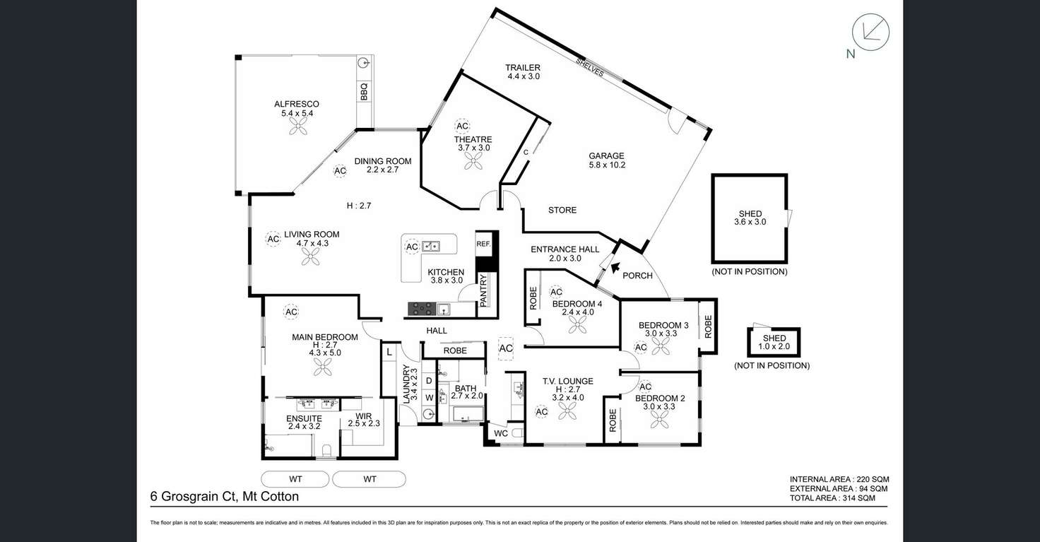 Floorplan of Homely house listing, 6 Grosgrain Court, Mount Cotton QLD 4165