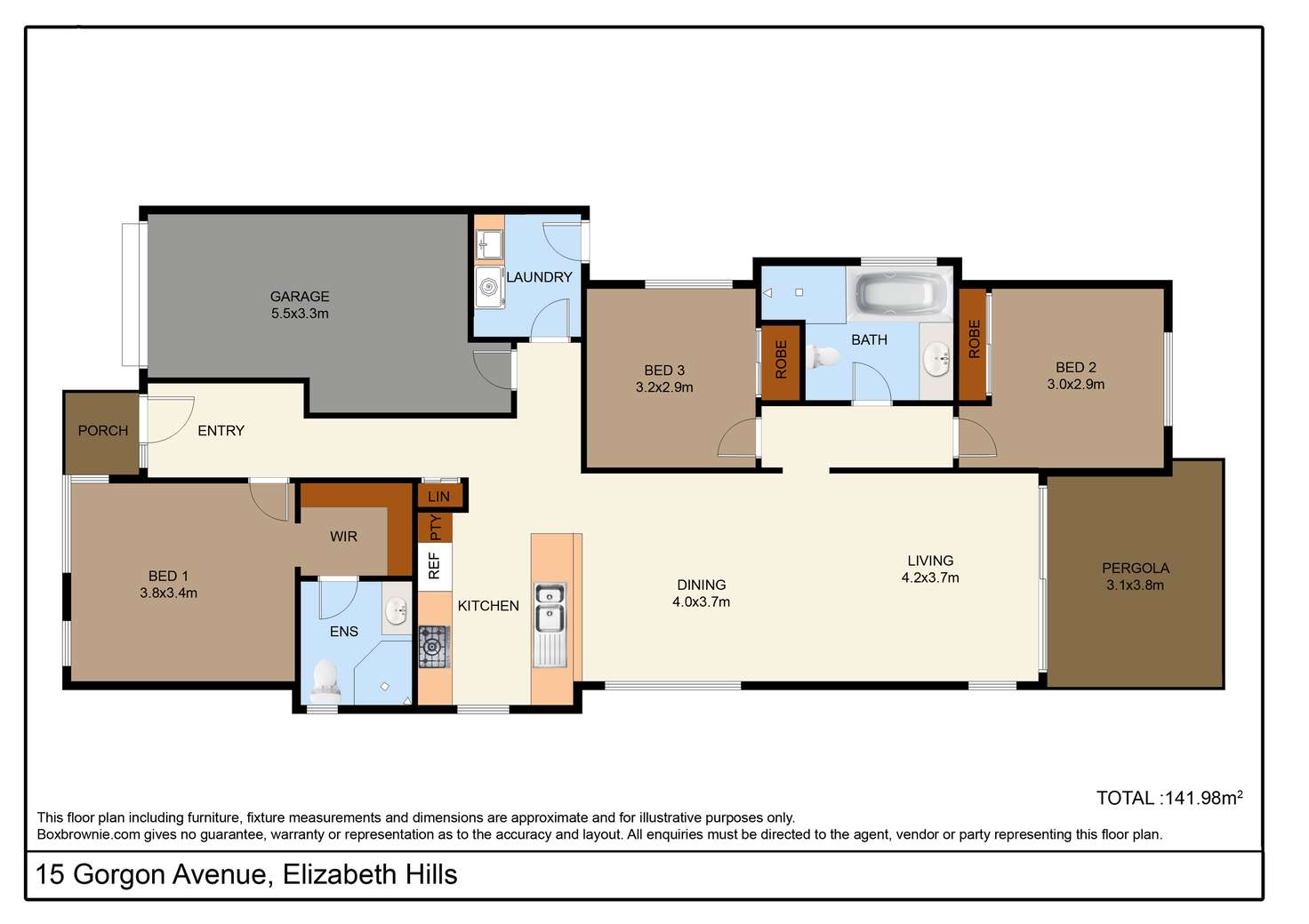 Floorplan of Homely house listing, 15 Gorgon Avenue, Elizabeth Hills NSW 2171