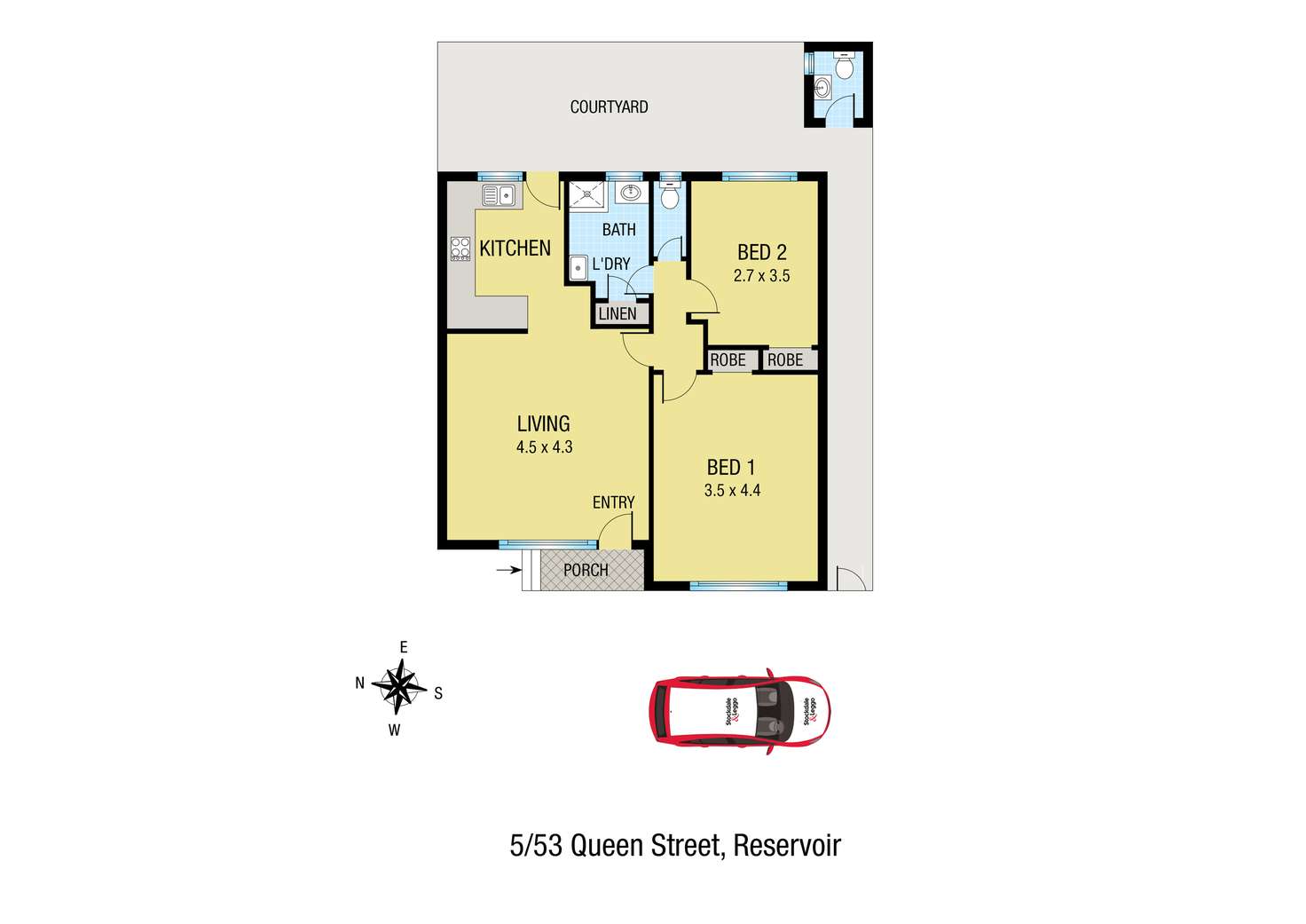 Floorplan of Homely unit listing, 5/53 Queen Street, Reservoir VIC 3073