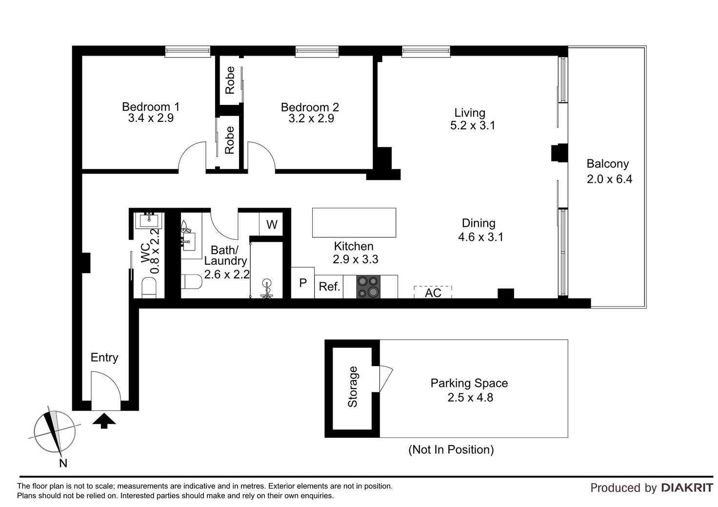 Floorplan of Homely apartment listing, 201/286-290 Blackburn Road, Glen Waverley VIC 3150