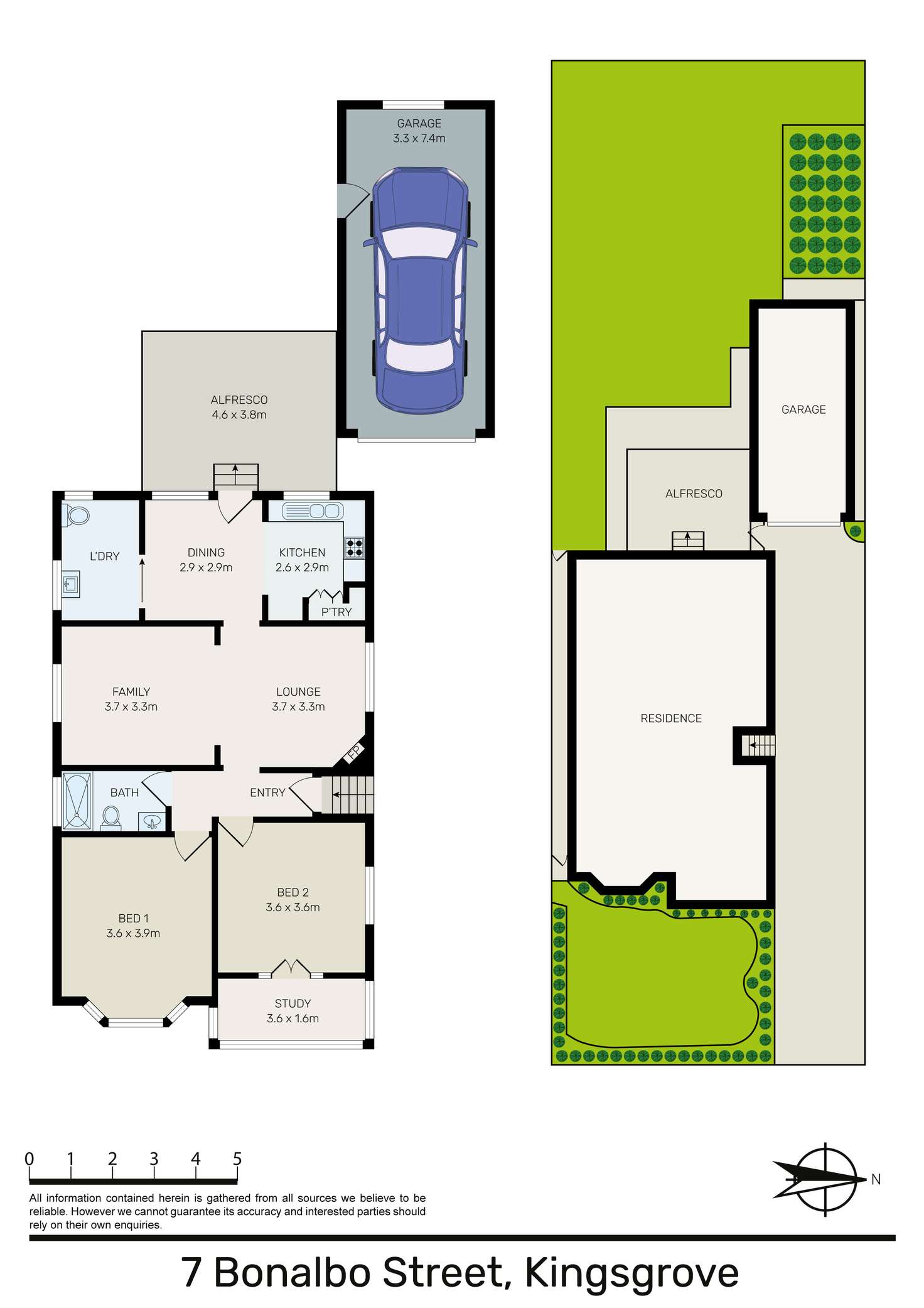 Floorplan of Homely house listing, 7 Bonalbo Street, Kingsgrove NSW 2208