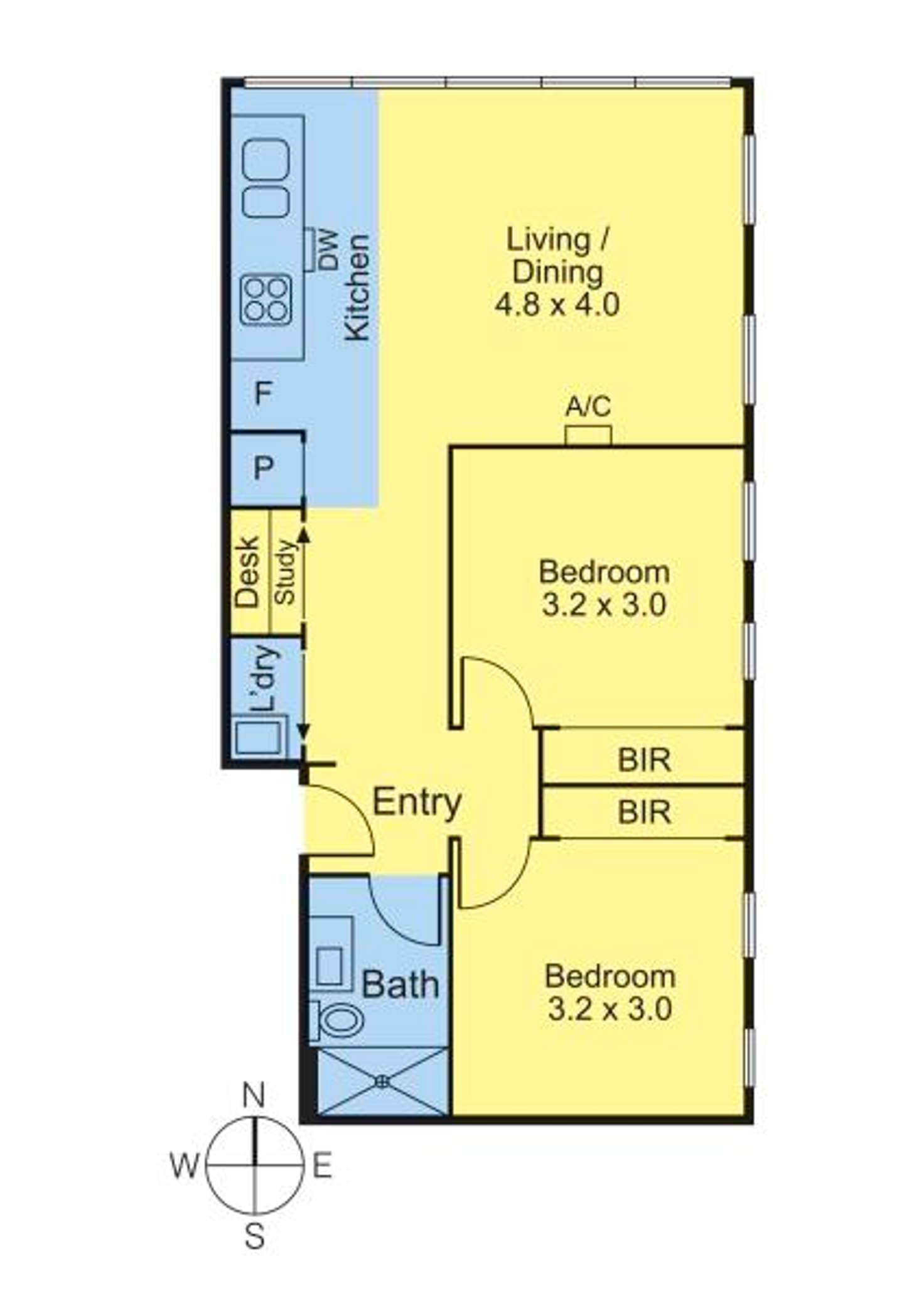 Floorplan of Homely apartment listing, 601/58 Clarke Street, Southbank VIC 3006