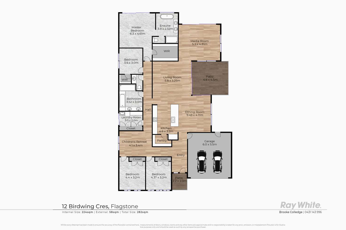 Floorplan of Homely house listing, 12 Birdwing Crescent, Flagstone QLD 4280