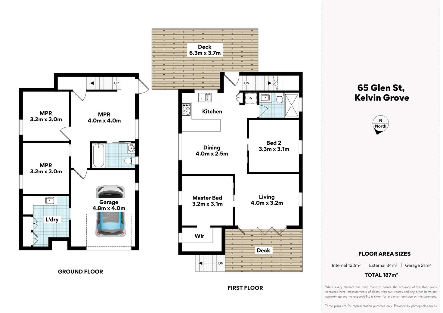 Floorplan of Homely house listing, 65 Glen Street, Kelvin Grove QLD 4059