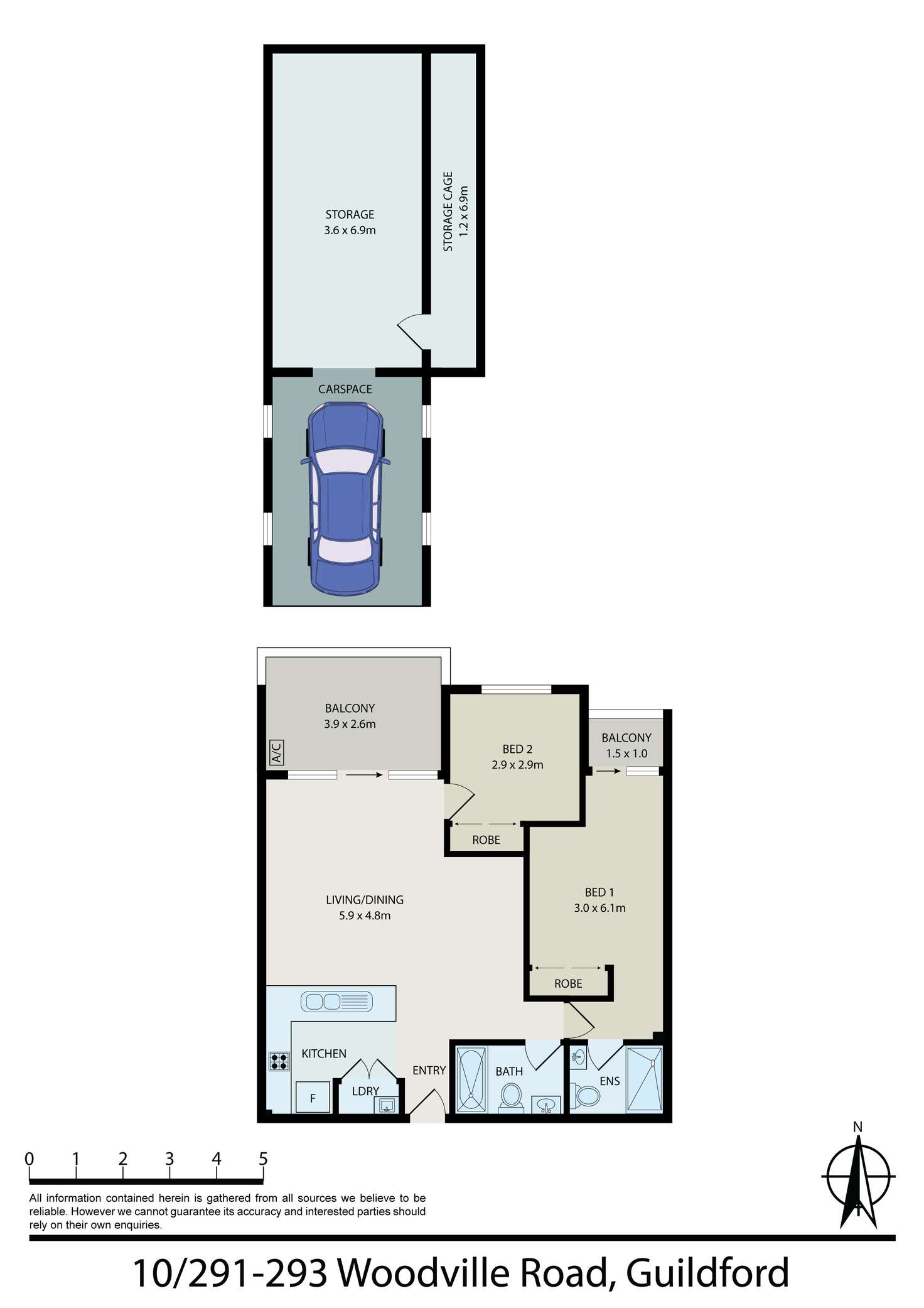 Floorplan of Homely unit listing, 10/291 Woodville Road, Guildford NSW 2161