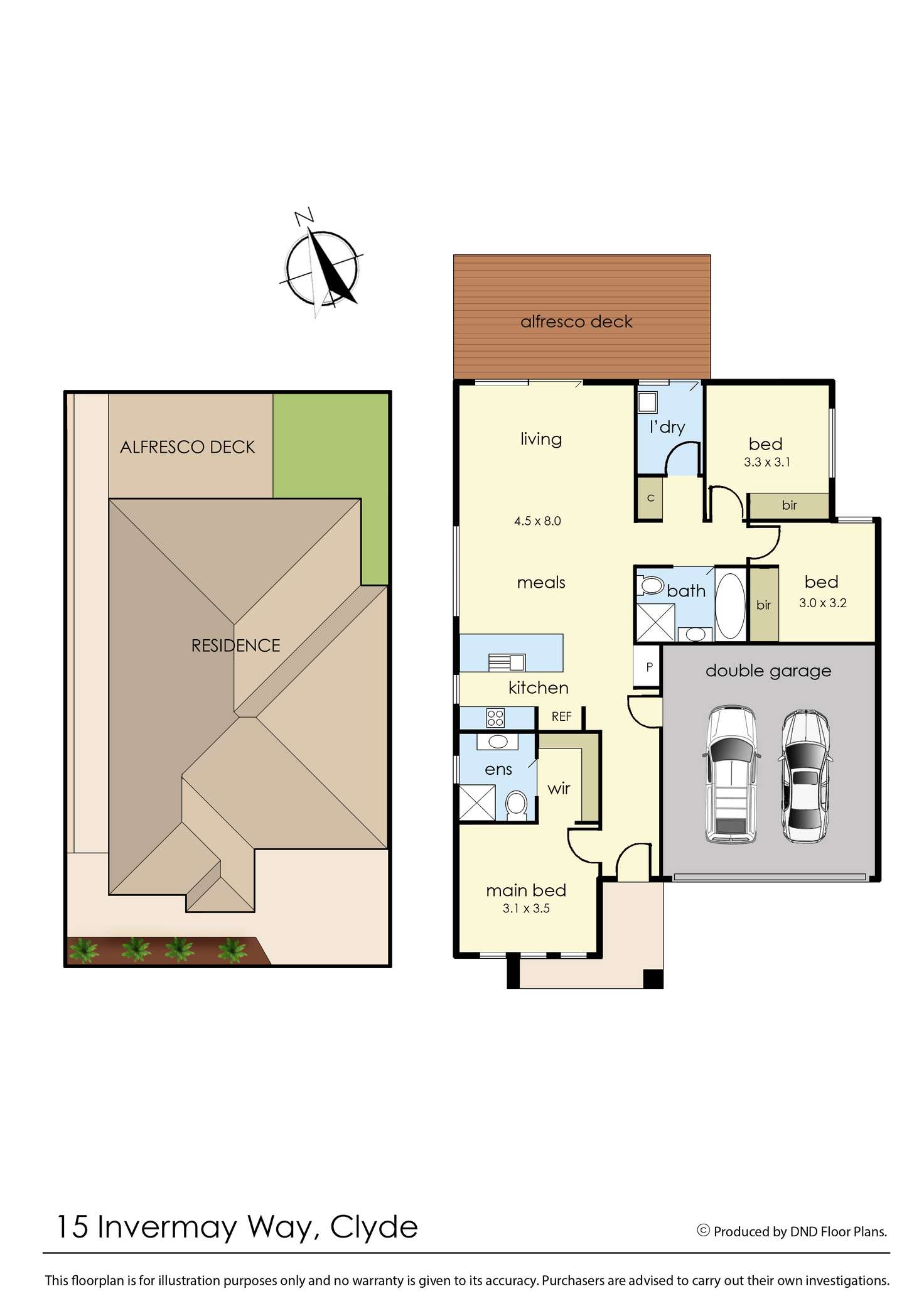 Floorplan of Homely house listing, 15 Invermay Way, Clyde VIC 3978