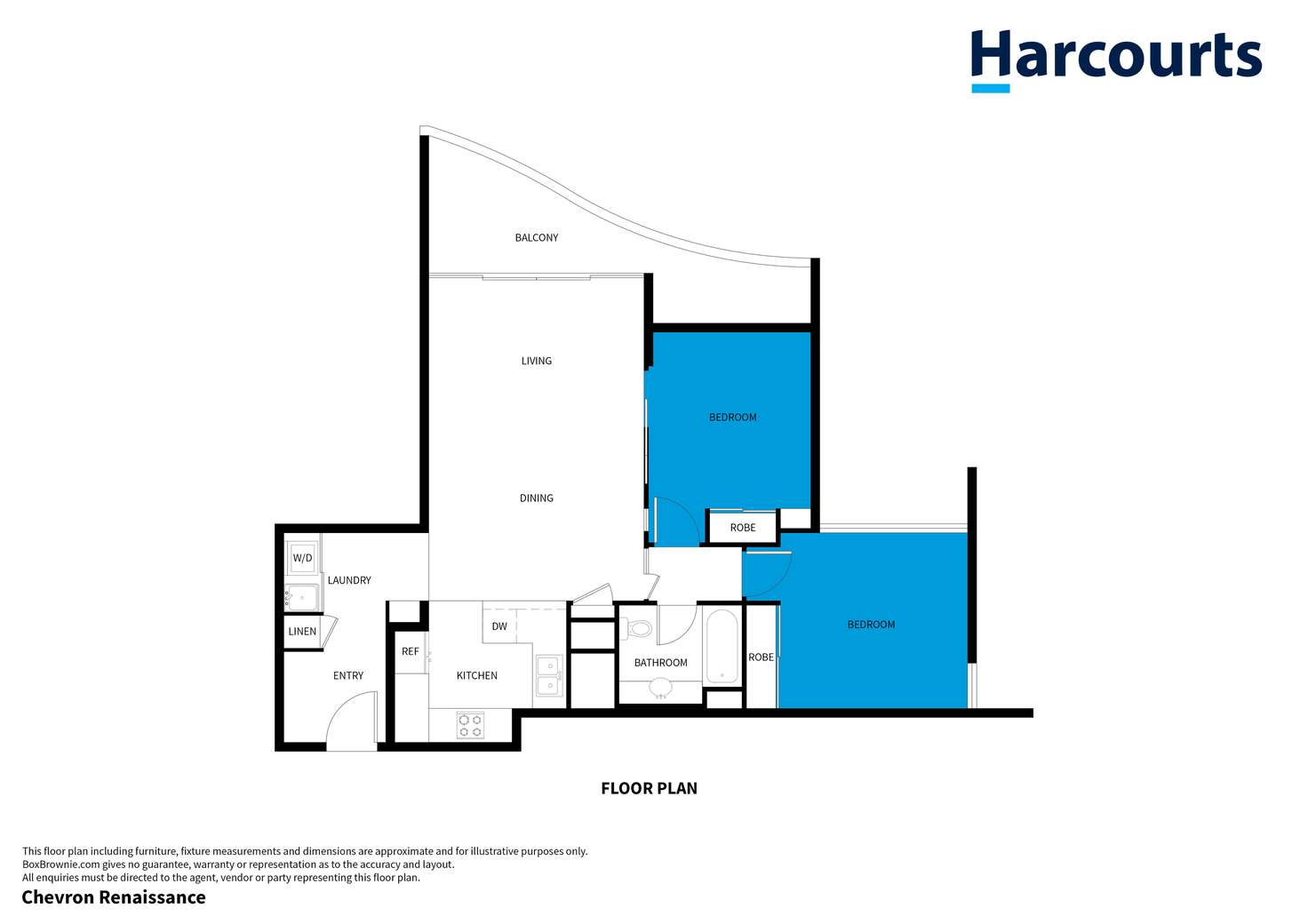 Floorplan of Homely unit listing, 3195/23 Ferny Avenue, Surfers Paradise QLD 4217