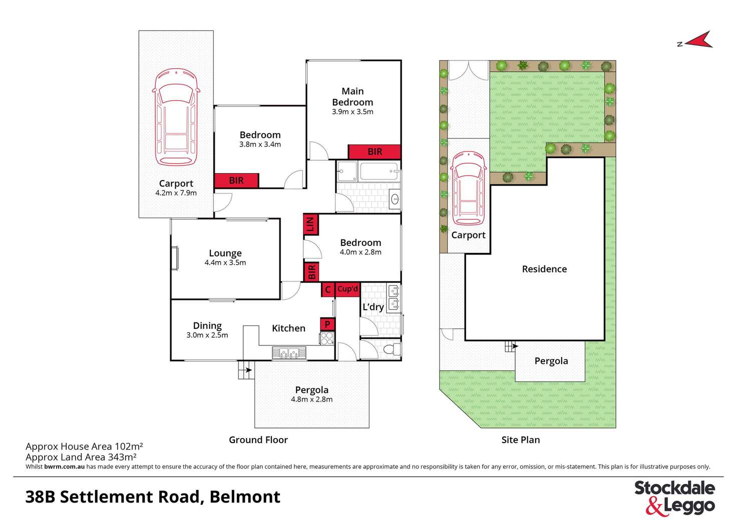 Floorplan of Homely house listing, 38B Settlement Road, Belmont VIC 3216