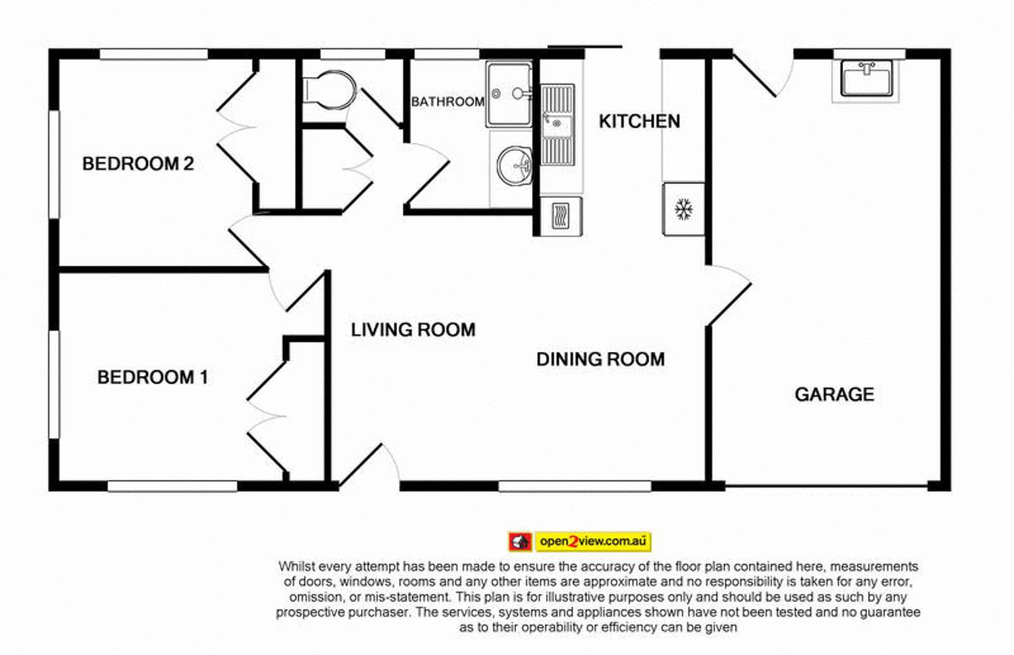 Floorplan of Homely unit listing, 1/27 Henty Drive, Redbank Plains QLD 4301