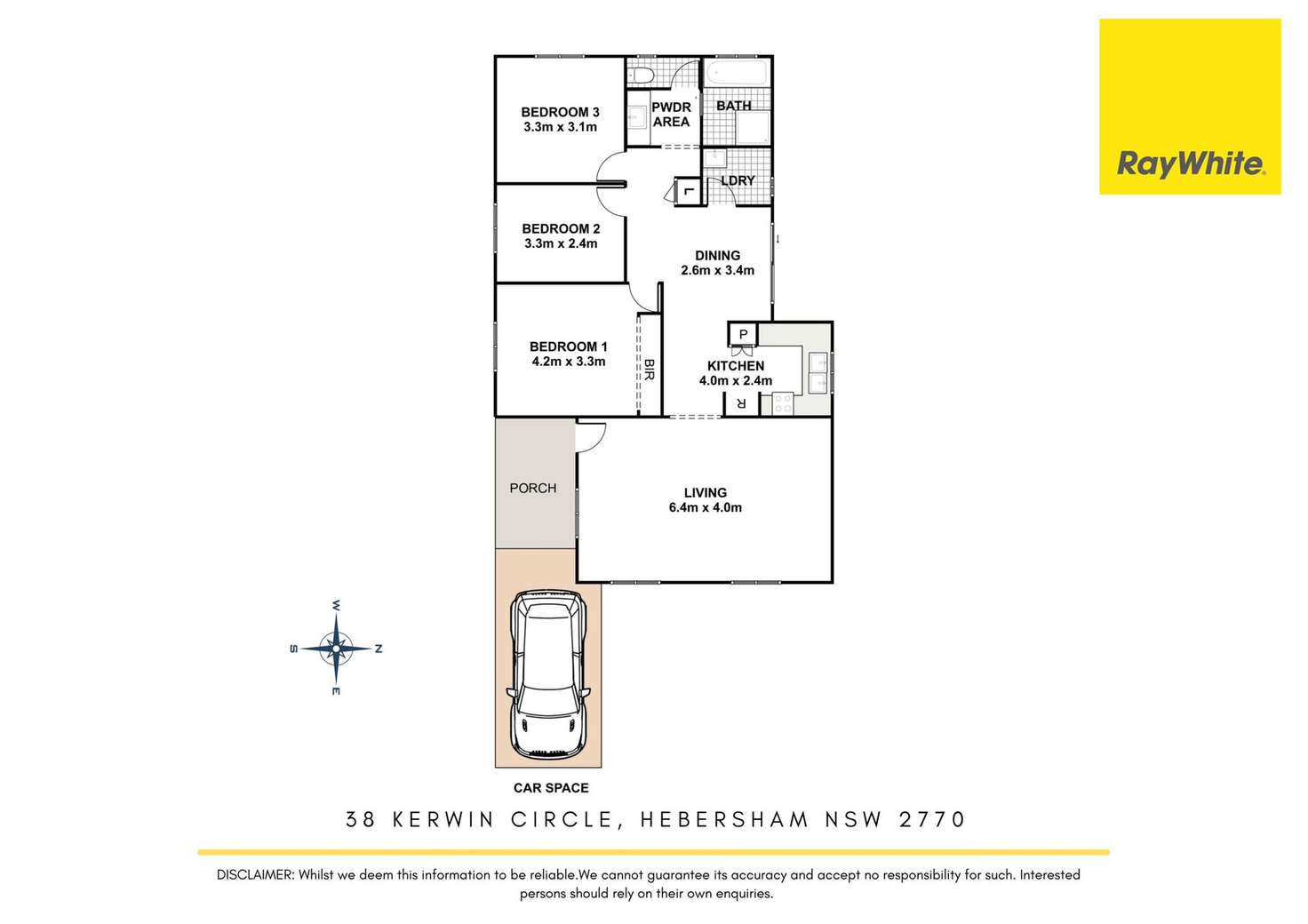 Floorplan of Homely house listing, 38 Kerwin Circle, Hebersham NSW 2770