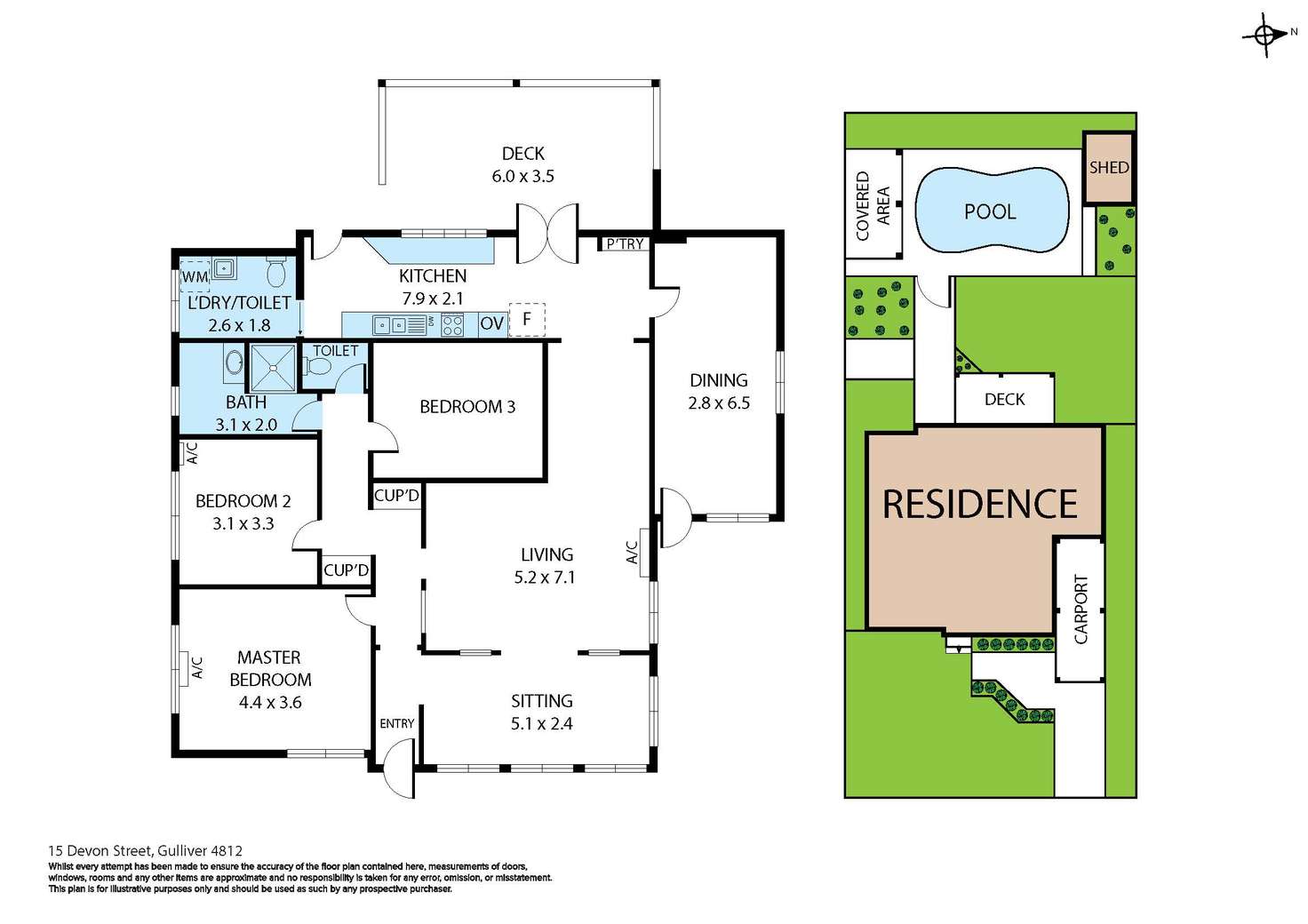 Floorplan of Homely house listing, 15 Devon Street, Gulliver QLD 4812