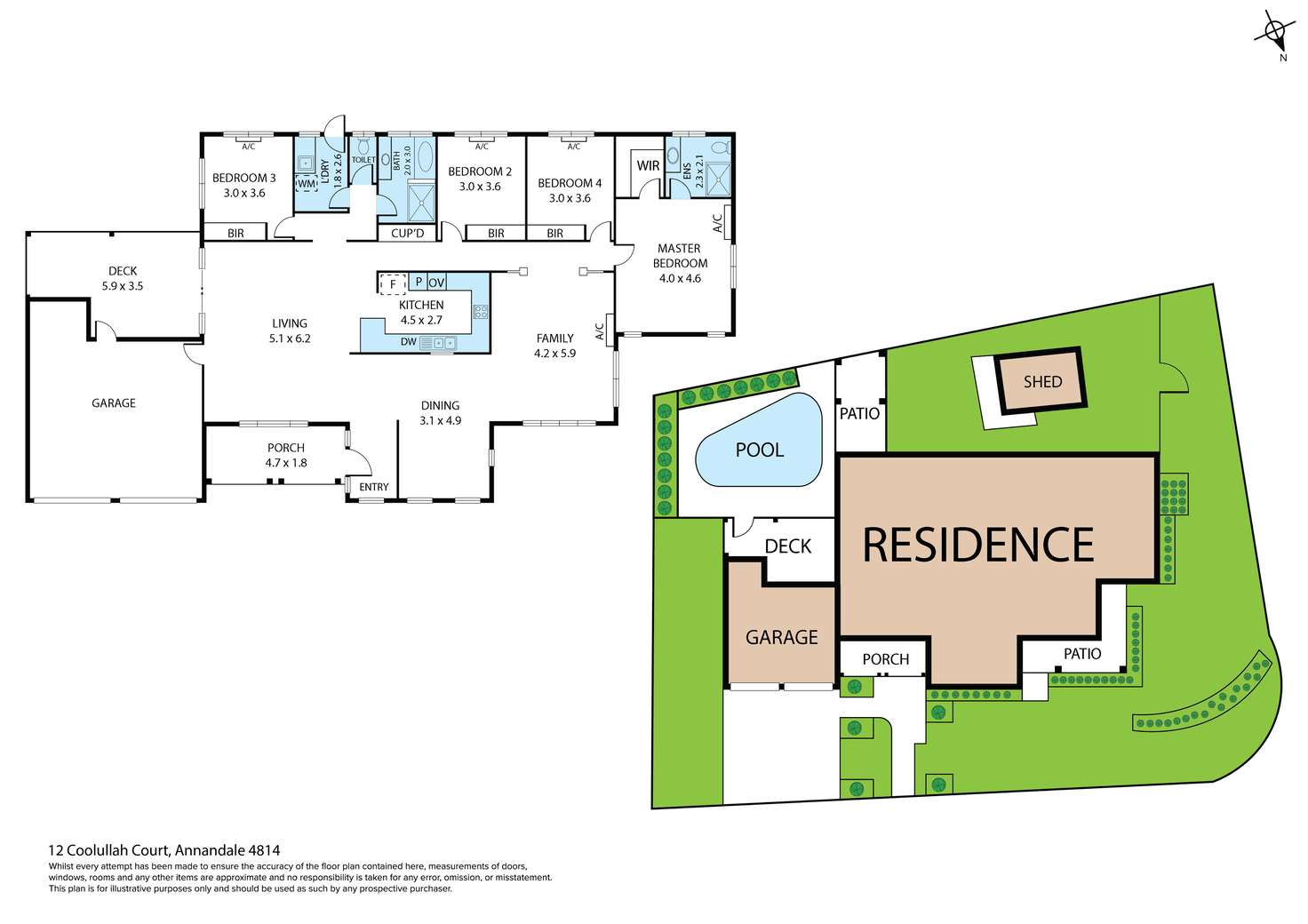 Floorplan of Homely house listing, 12 Coolullah Court, Annandale QLD 4814