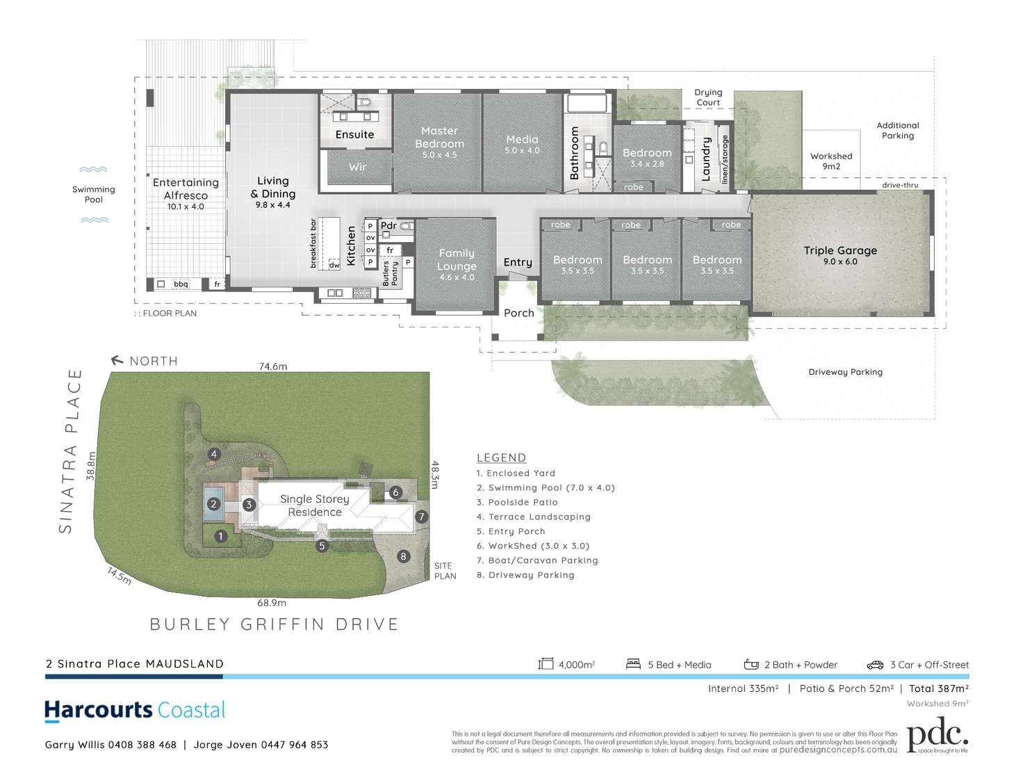 Floorplan of Homely house listing, 2 Sinatra Place, Maudsland QLD 4210