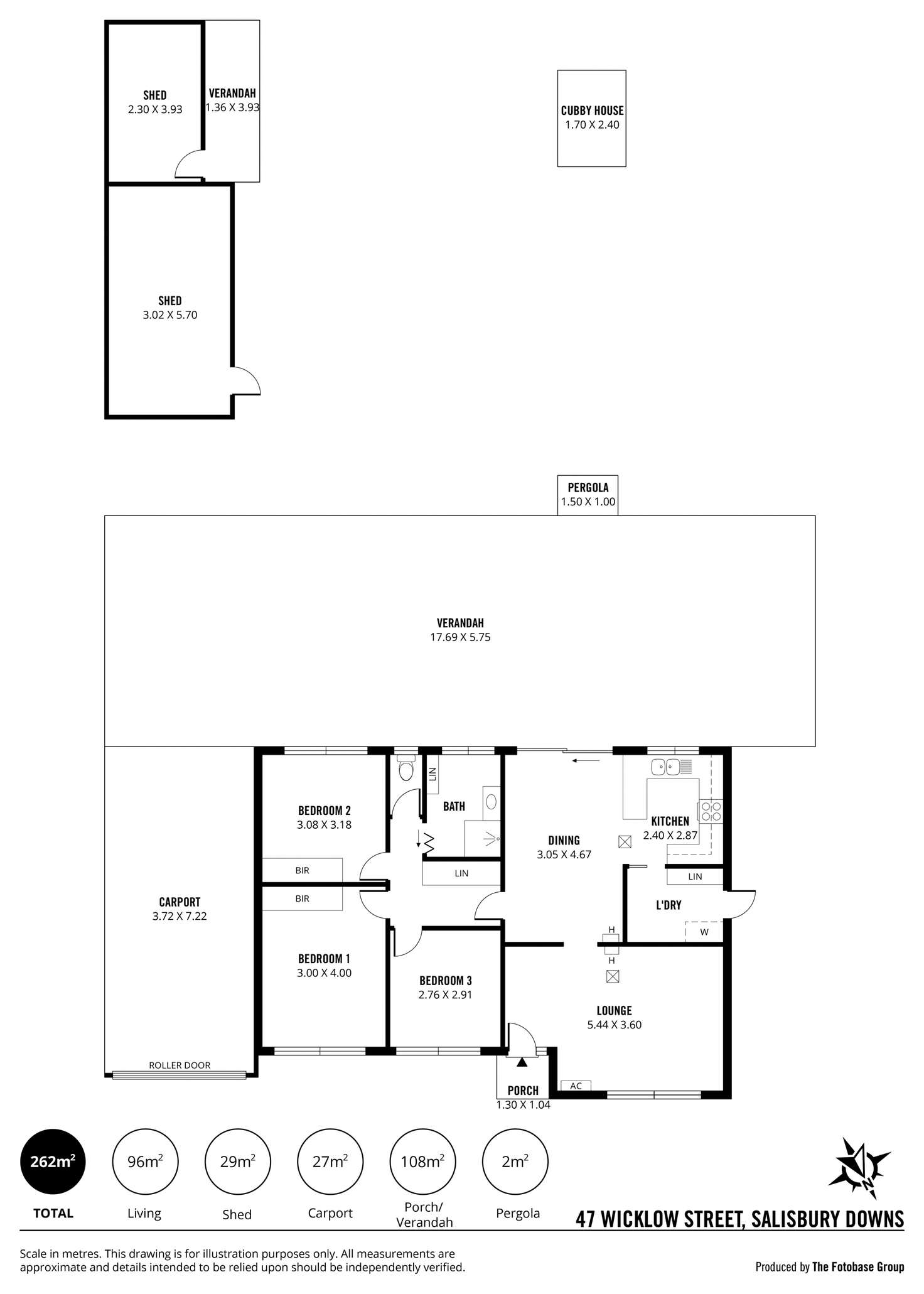 Floorplan of Homely house listing, 47 Wicklow Street, Salisbury Downs SA 5108