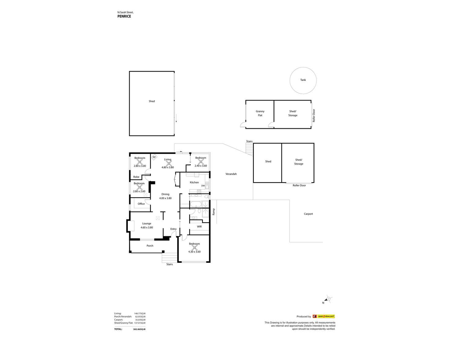 Floorplan of Homely house listing, 16 Sarah Street, Penrice SA 5353