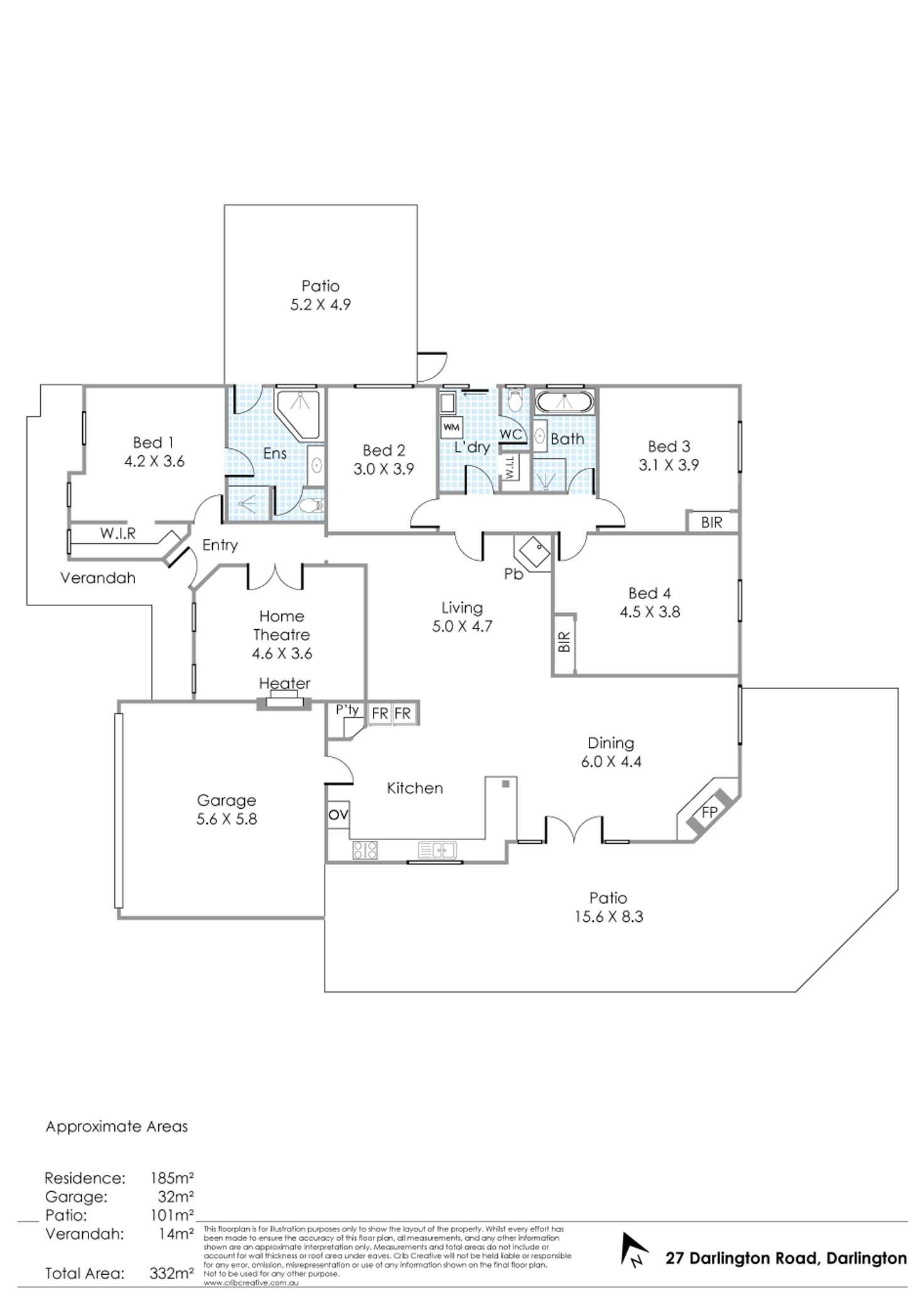 Floorplan of Homely house listing, 27 Darlington Road, Darlington WA 6070