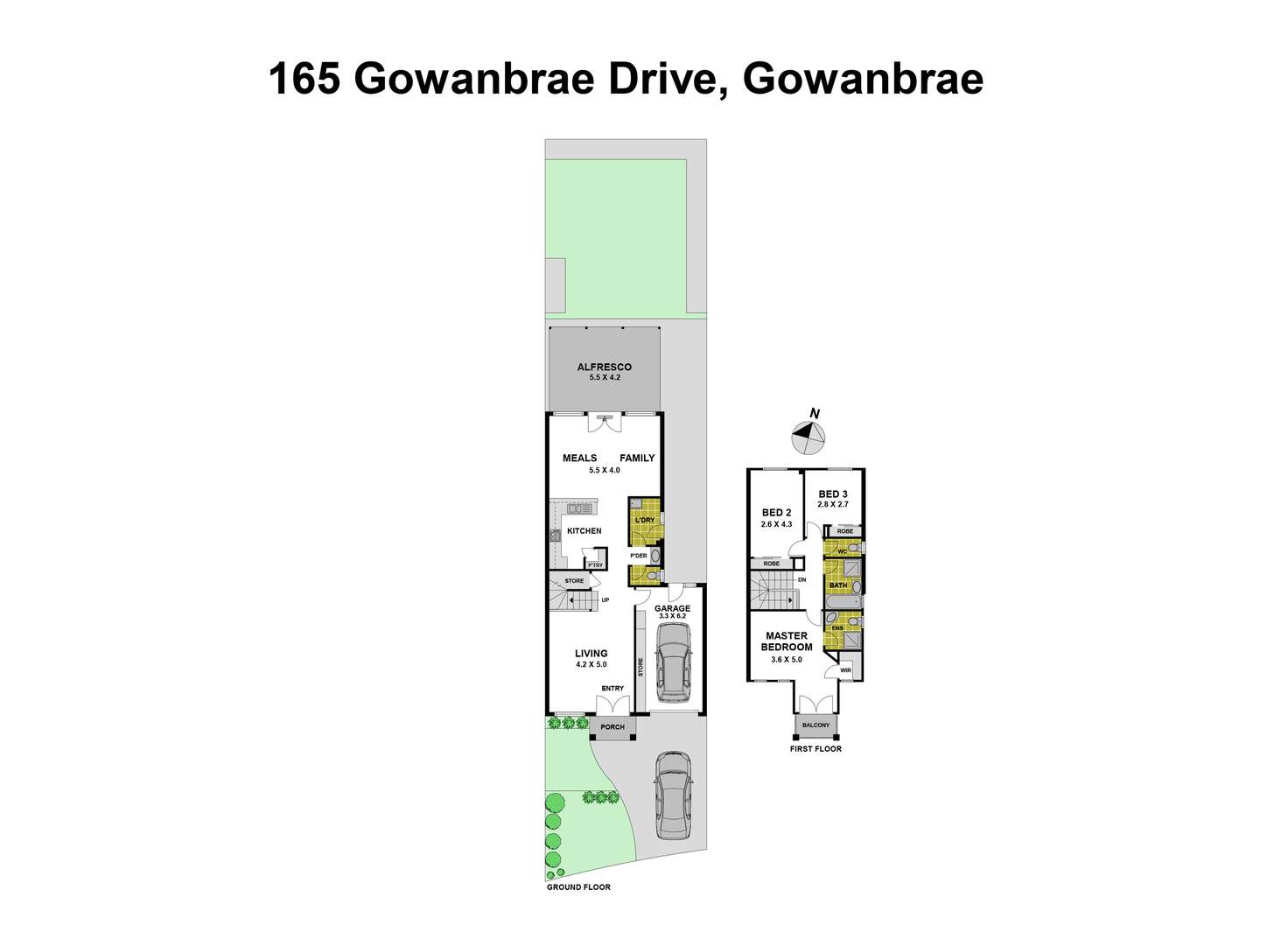 Floorplan of Homely house listing, 165 Gowanbrae Drive, Gowanbrae VIC 3043